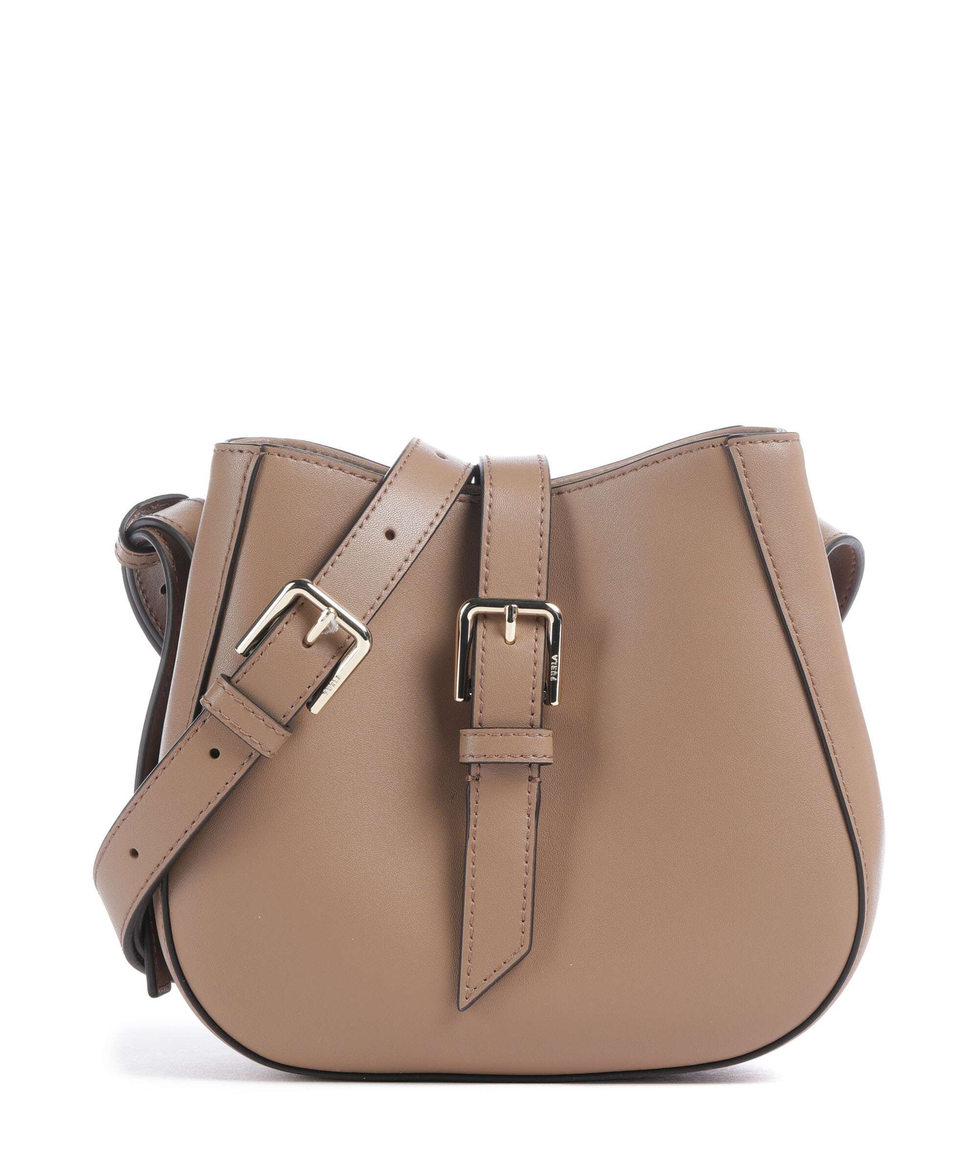 Furla Dora Mini Crossbody bag fine grain leather red apple