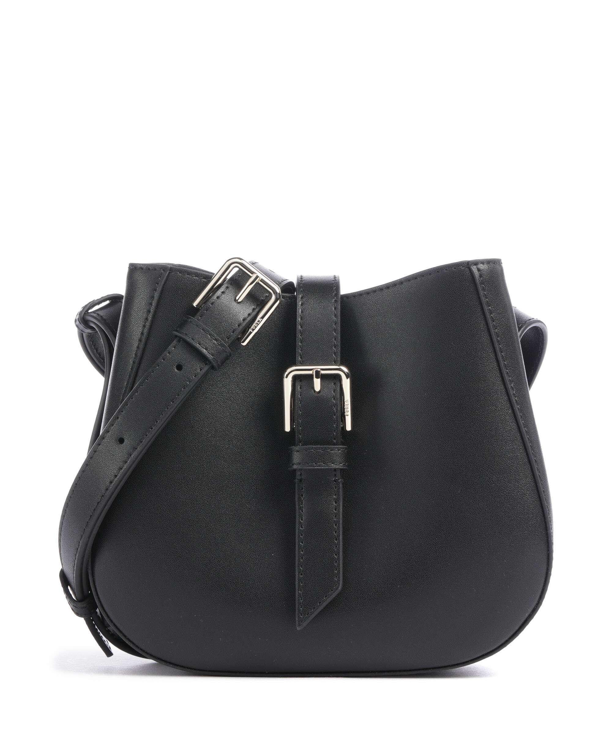 プリシラ Furla Dora Mini Crossbody bag fine grain leather red apple