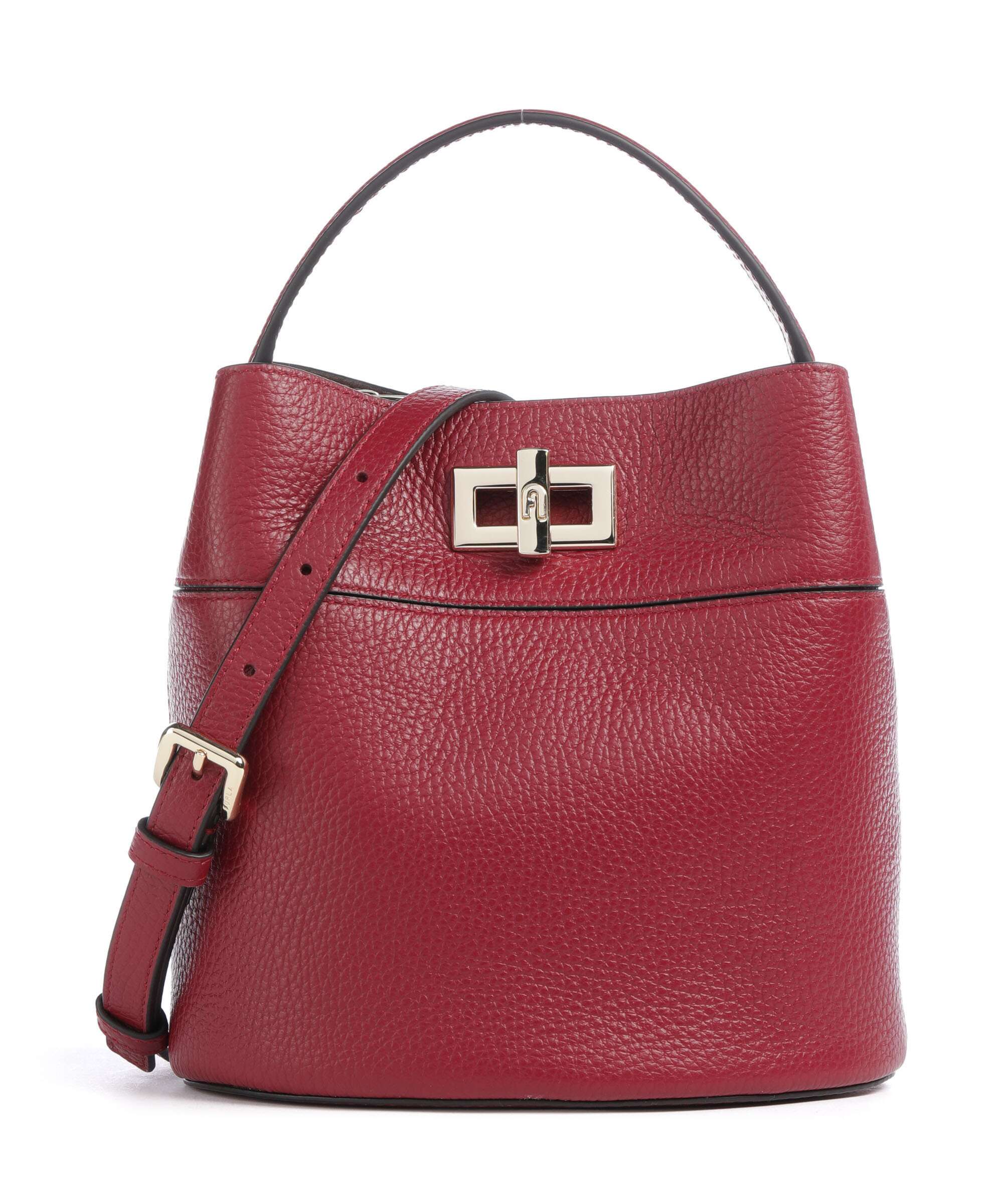Furla Amelia Mini Bucket bag grained leather ciliegia - WE00879