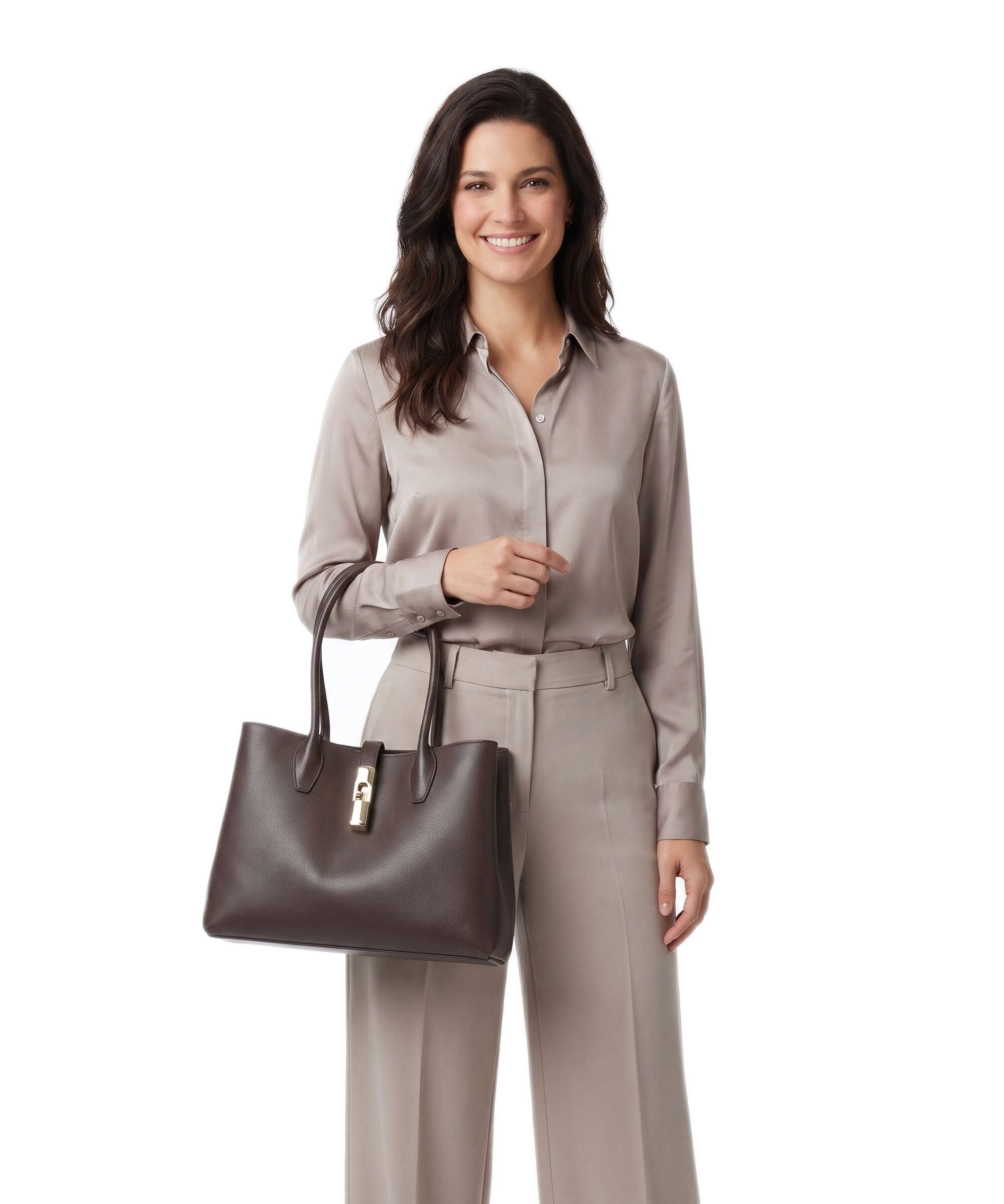 Furla Goccia M Tote bag espresso