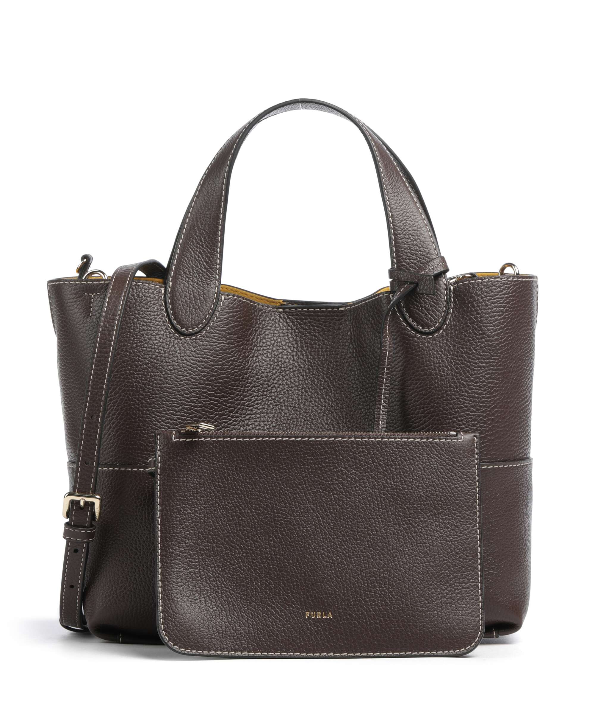 Furla Primrose M Handbag grained leather cioccolato/honey