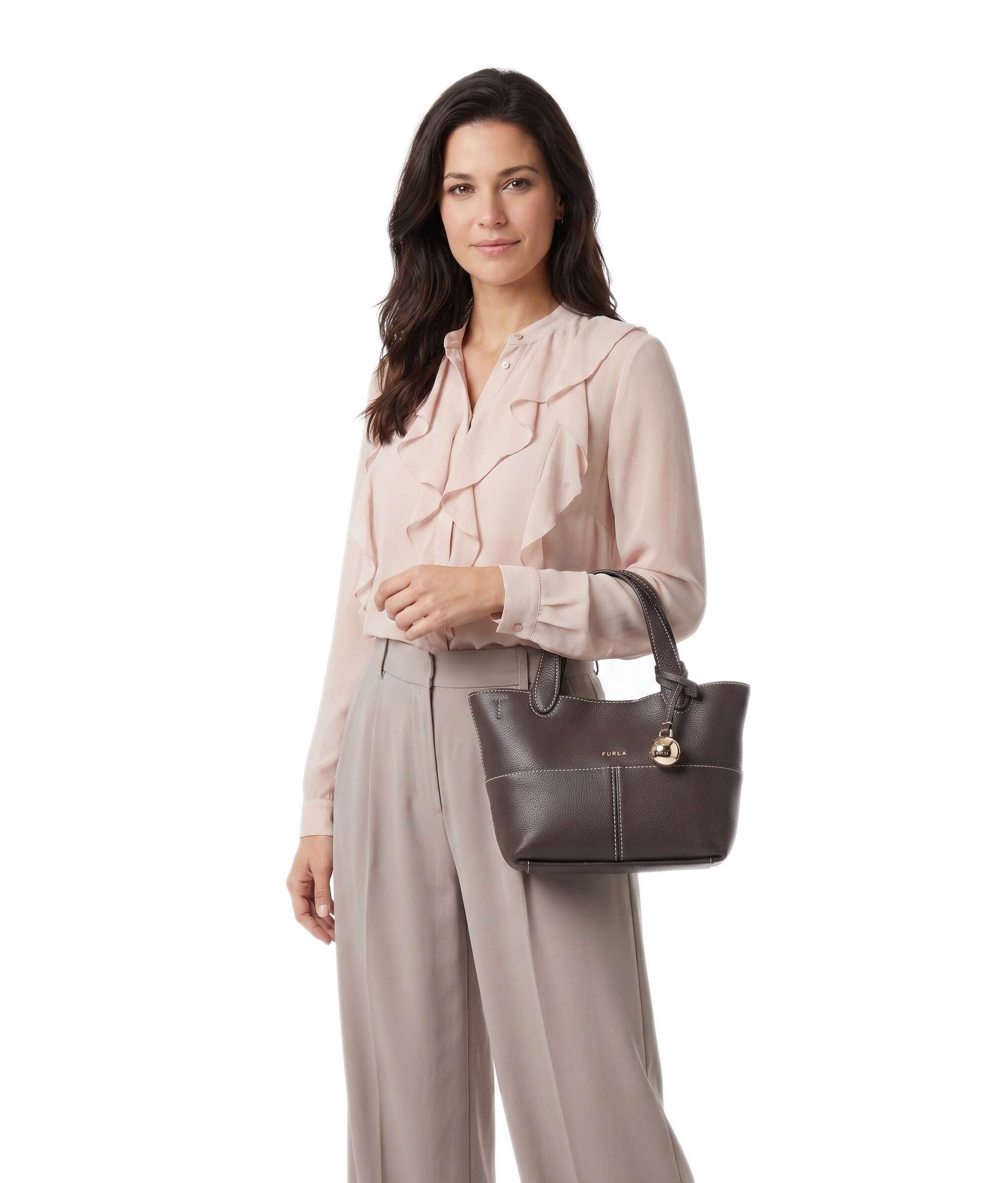 Furla Primrose Mini Handbag cioccolato/honey
