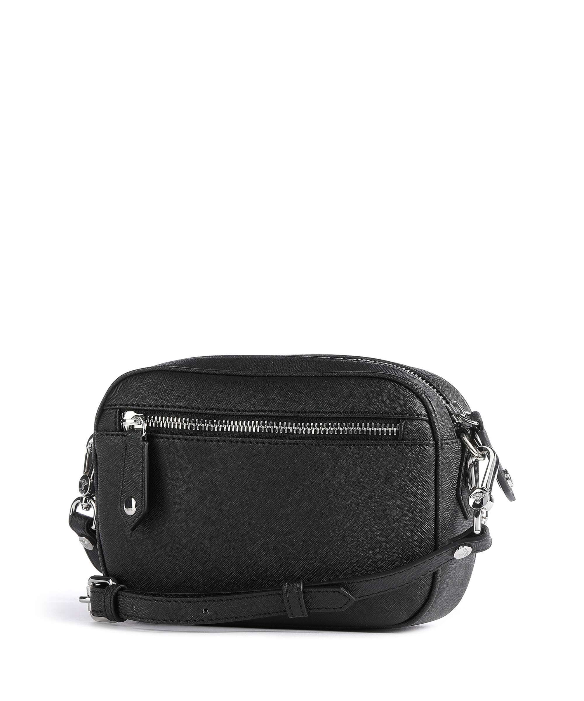 Vivienne Westwood Anna Saffiano Biogreen Crossbody bag black