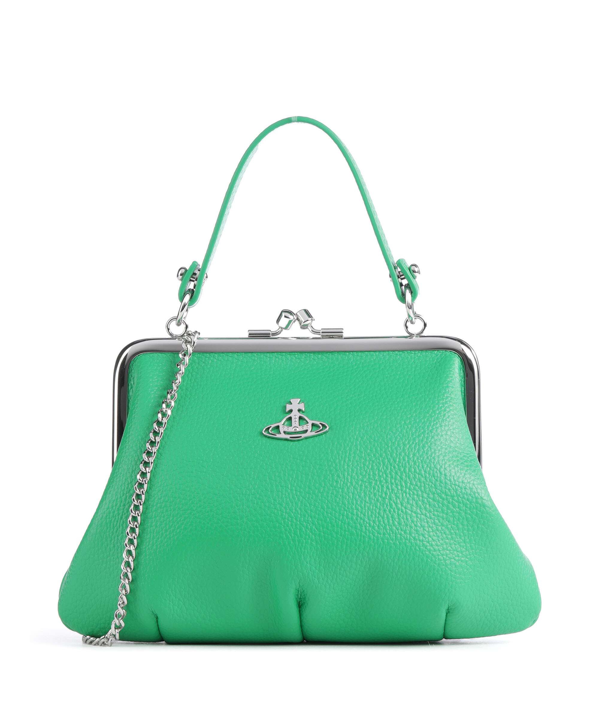 Vivienne Westwood Granny Frame Re-Vegan Grain Crossbody bag