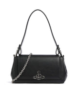 Vivienne Westwood Hazel Re-Vegan Grain Medium Shoulder bag black