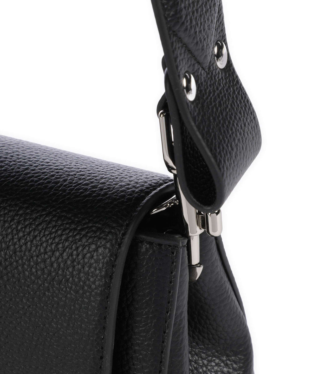 Vivienne Westwood Hazel Re-Vegan Grain Small Shoulder bag black