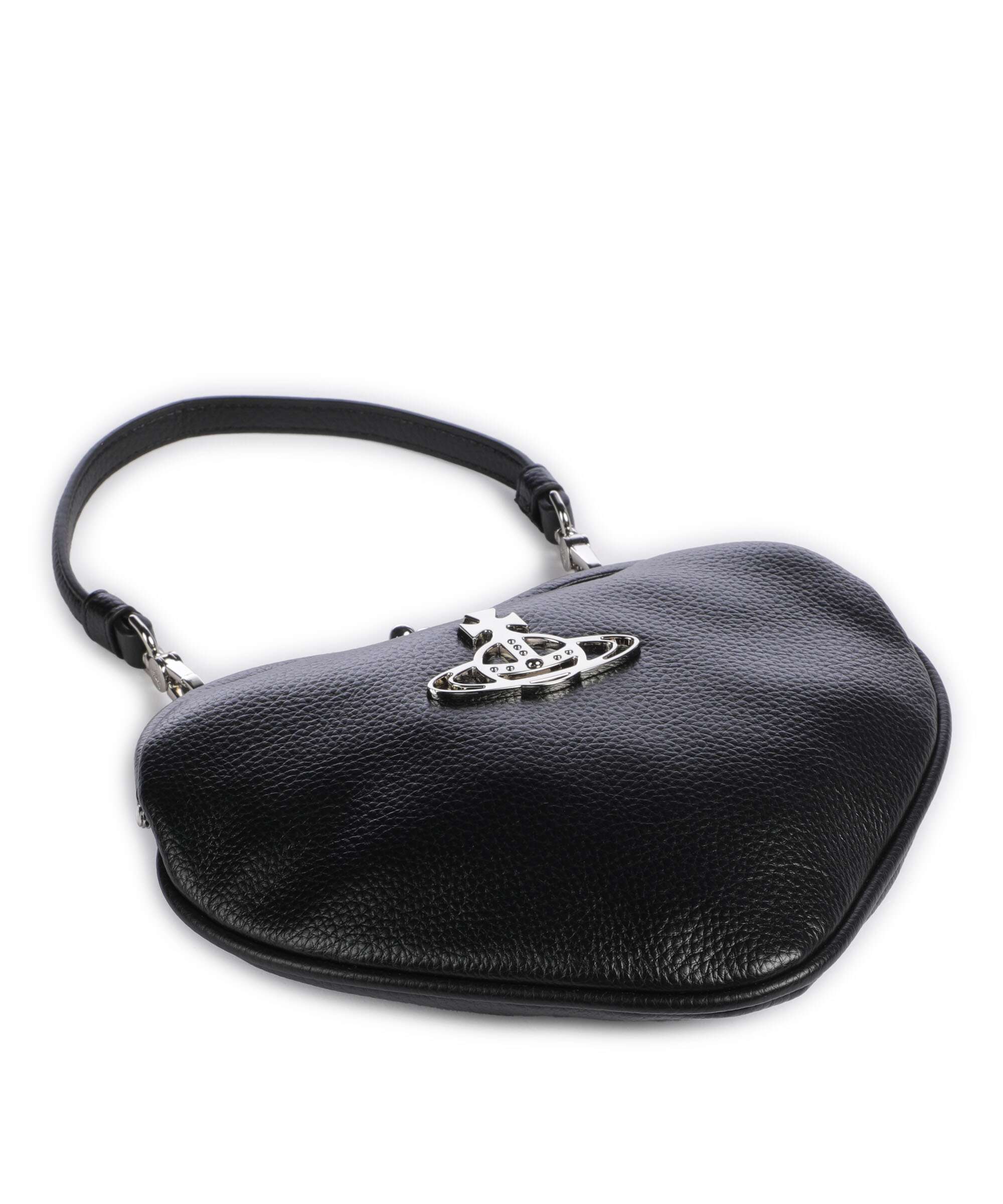 Vivienne Westwood Belle Heart Frame Re-Vegan Grain Shoulder bag black