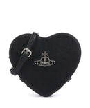 Vivienne Westwood Louise Heart Grain Crossbody bag black