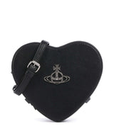 Vivienne Westwood Louise Heart Grain Crossbody bag black