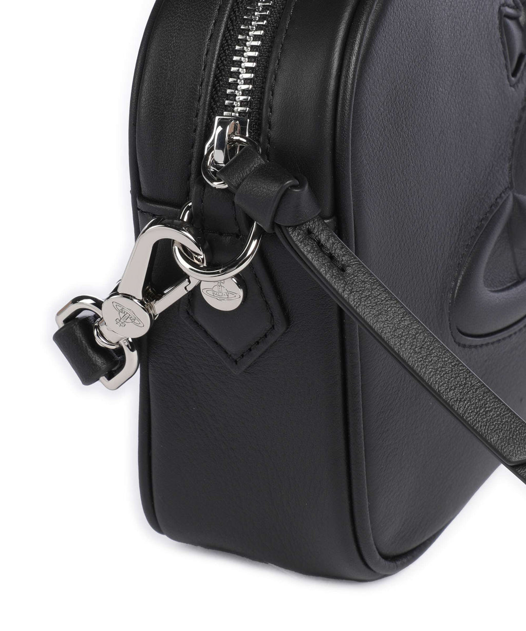 Vivienne Westwood Anna Smooth Injected Orb Crossbody bag black