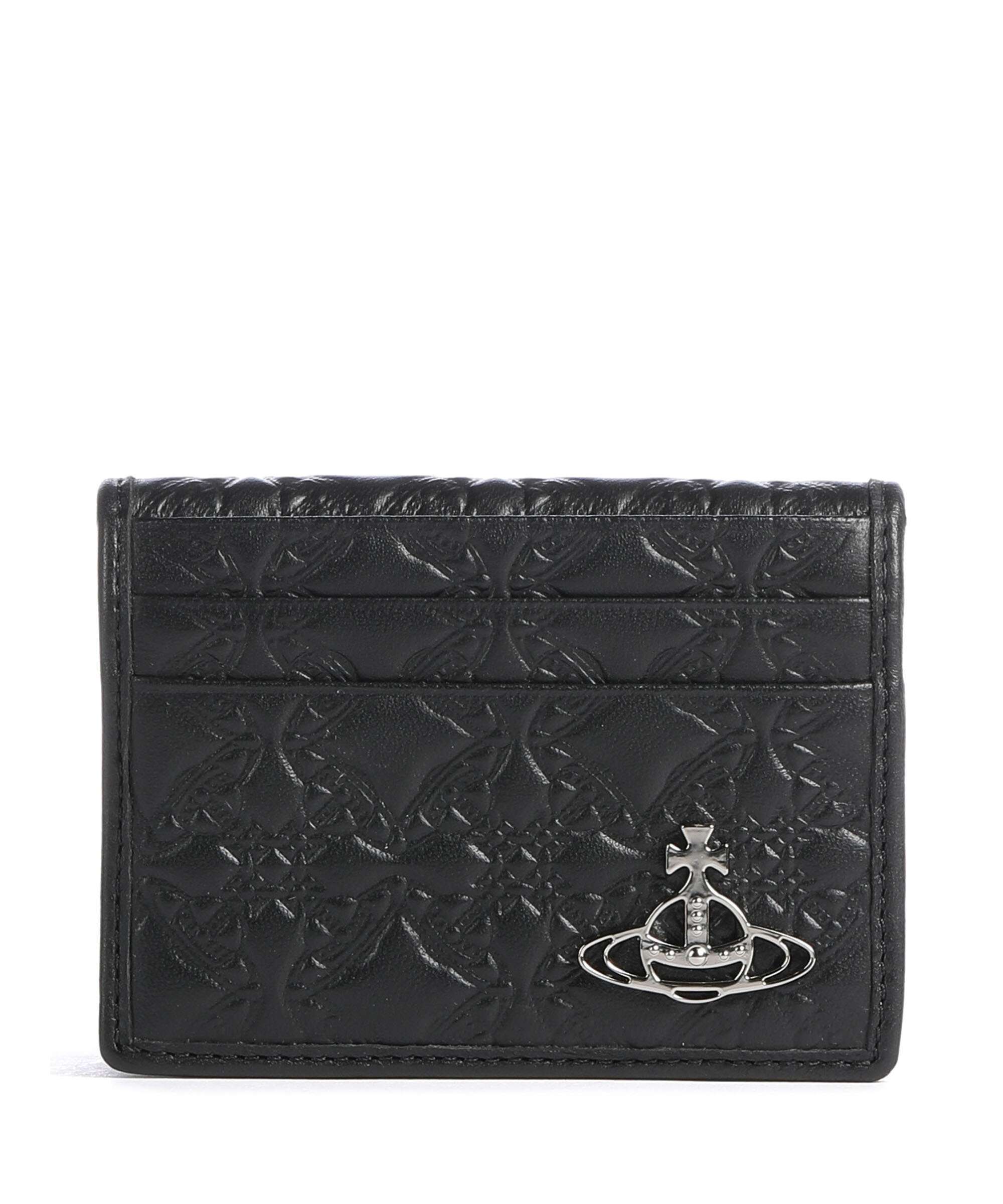 d*2様 Vivienne Westwood ノースリーブ 額縁柄 Vivienne Westwood Embossed Nappa Credit card holder lamb leather