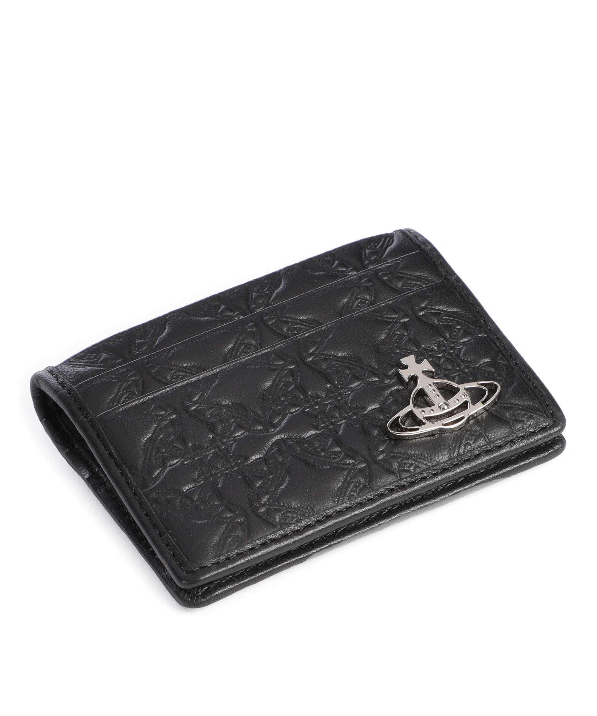 d*2様 Vivienne Westwood ノースリーブ 額縁柄 Vivienne Westwood Embossed Nappa Credit card holder lamb leather
