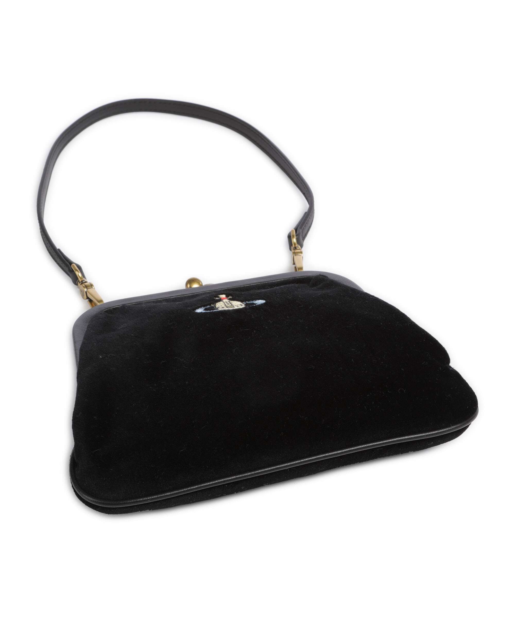 Vivienne Westwood Vivienne Velvet Shoulder bag black