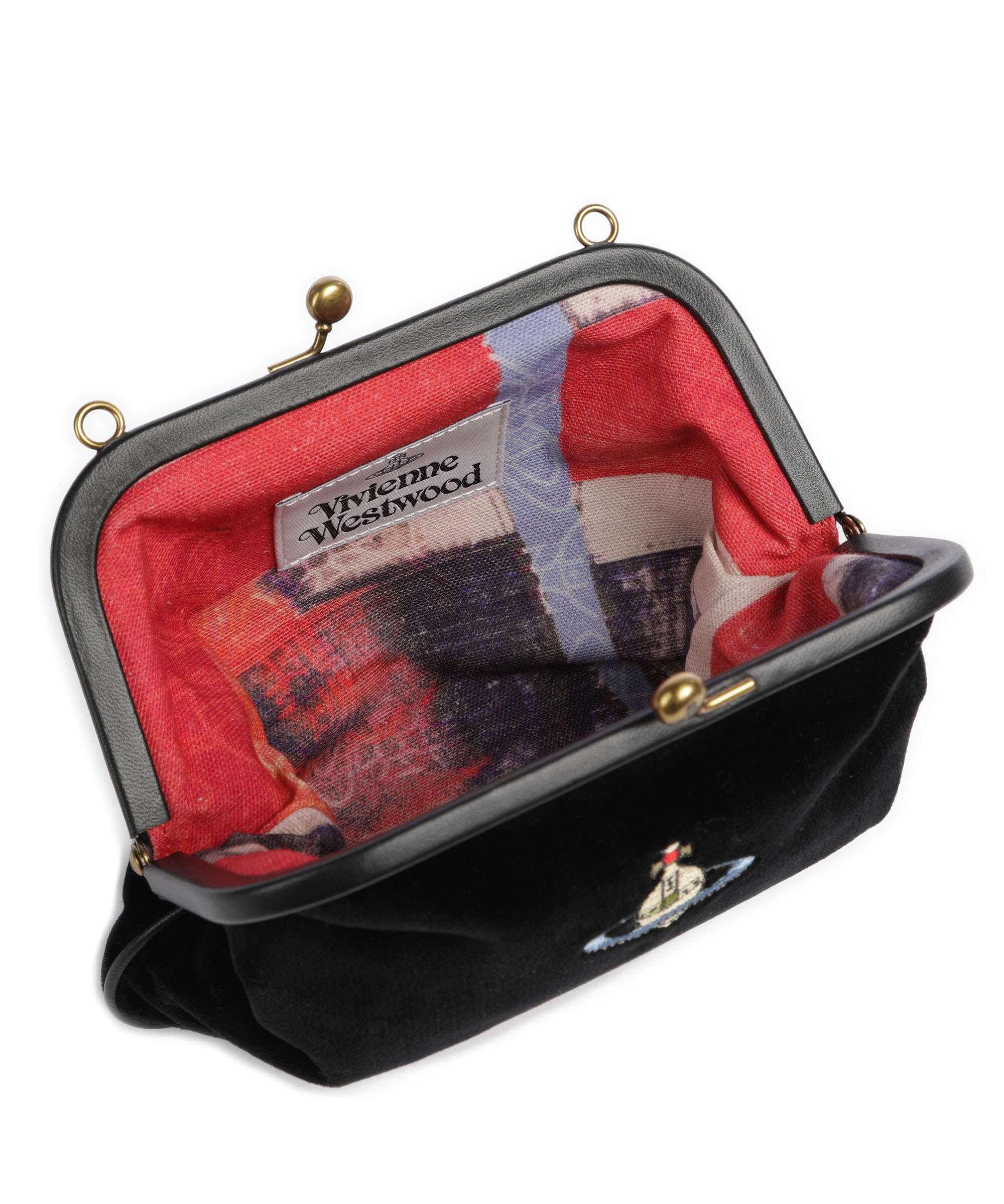 Vivienne Westwood Vivienne Velvet Shoulder bag black