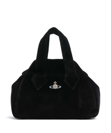 Vivienne Westwood Archive Velvet Medium Handbag black