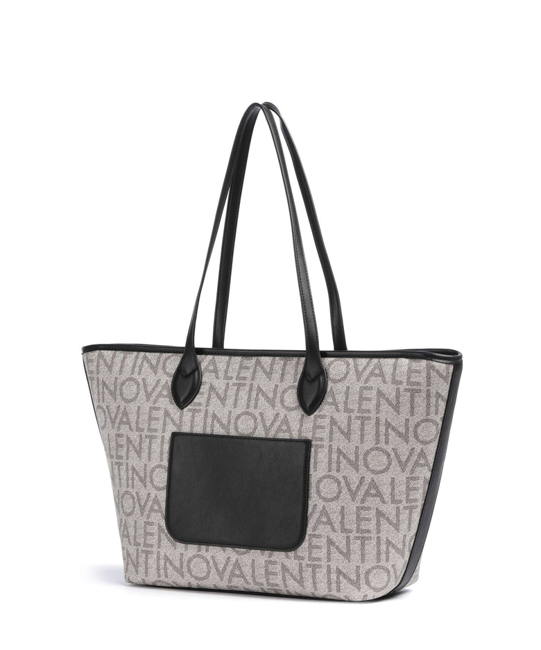 Valentino Bags Logo Tote bag beige/nero