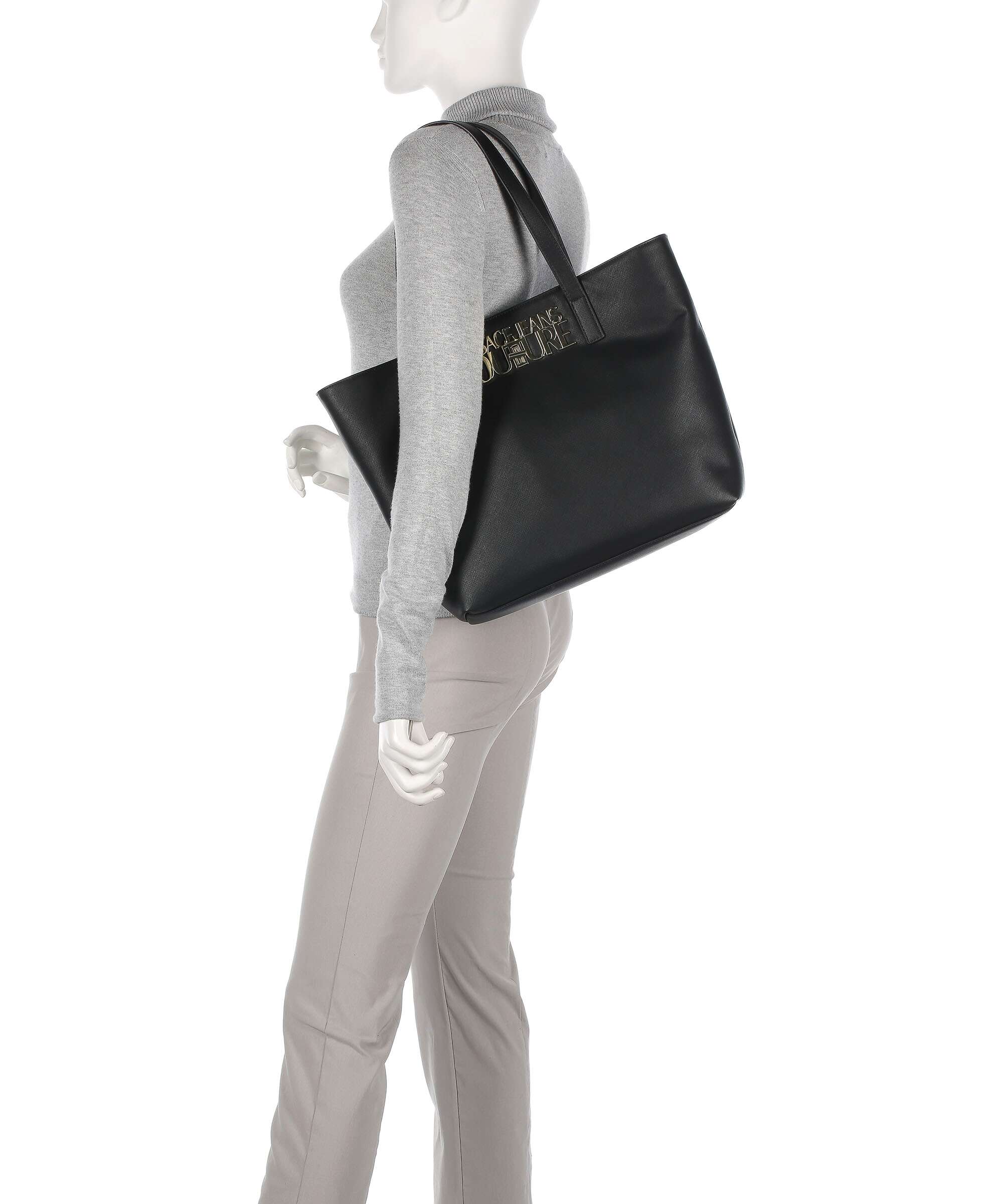 Versace Jeans Couture Logo Lock Tote bag black