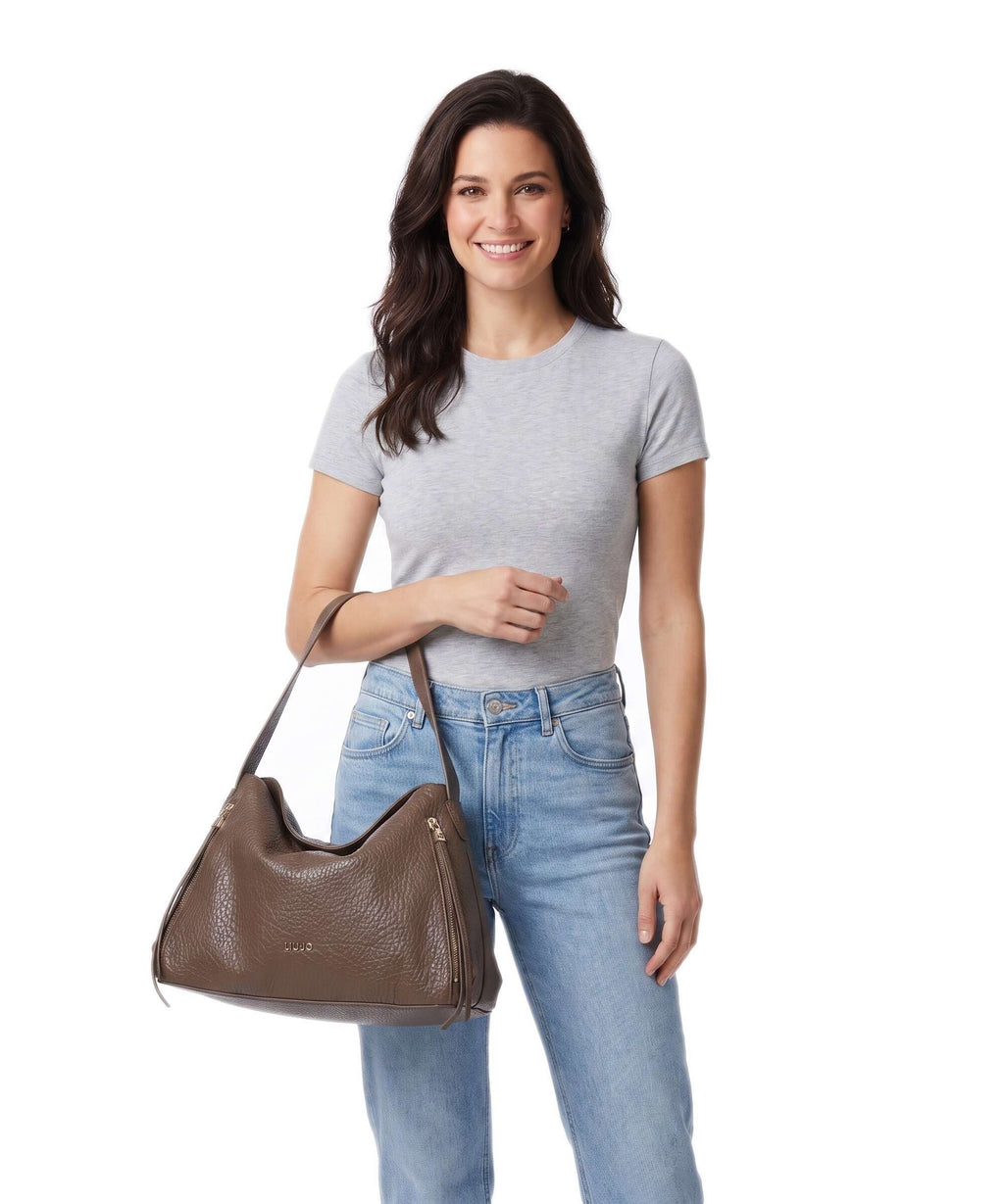 Liu Jo Tilde L Hobo bag dark mocha