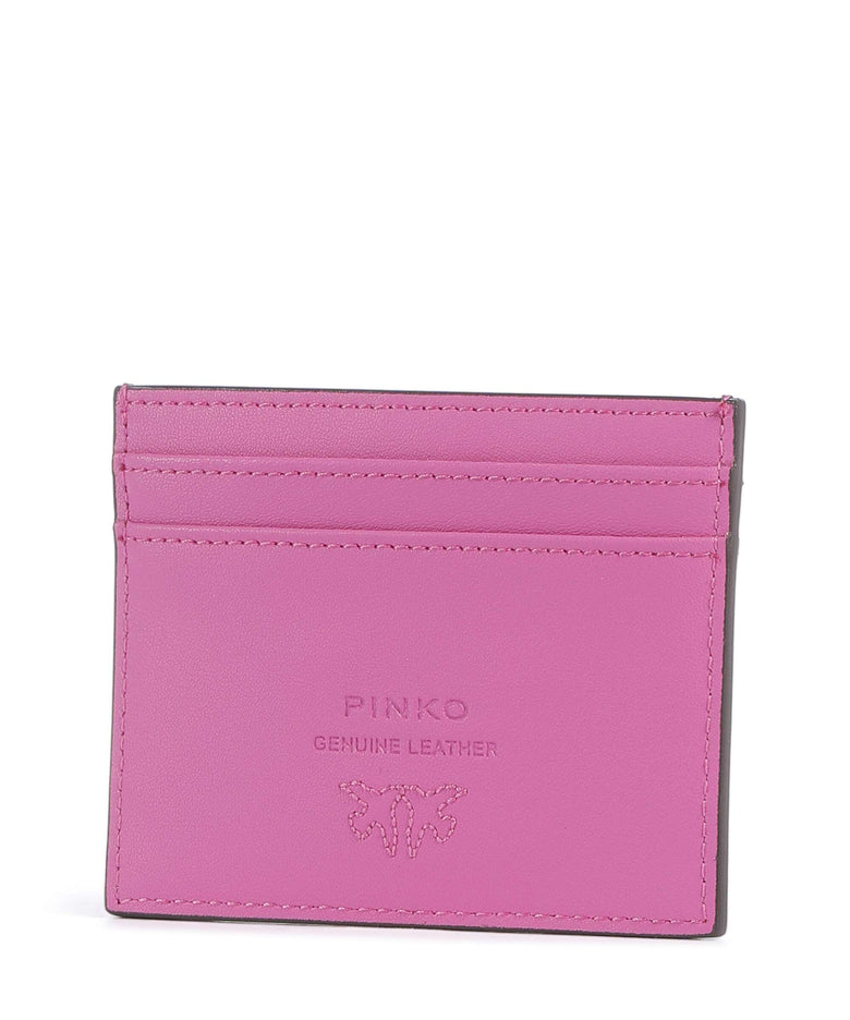 Pinko Credit card holder rosa flogo/antique gold
