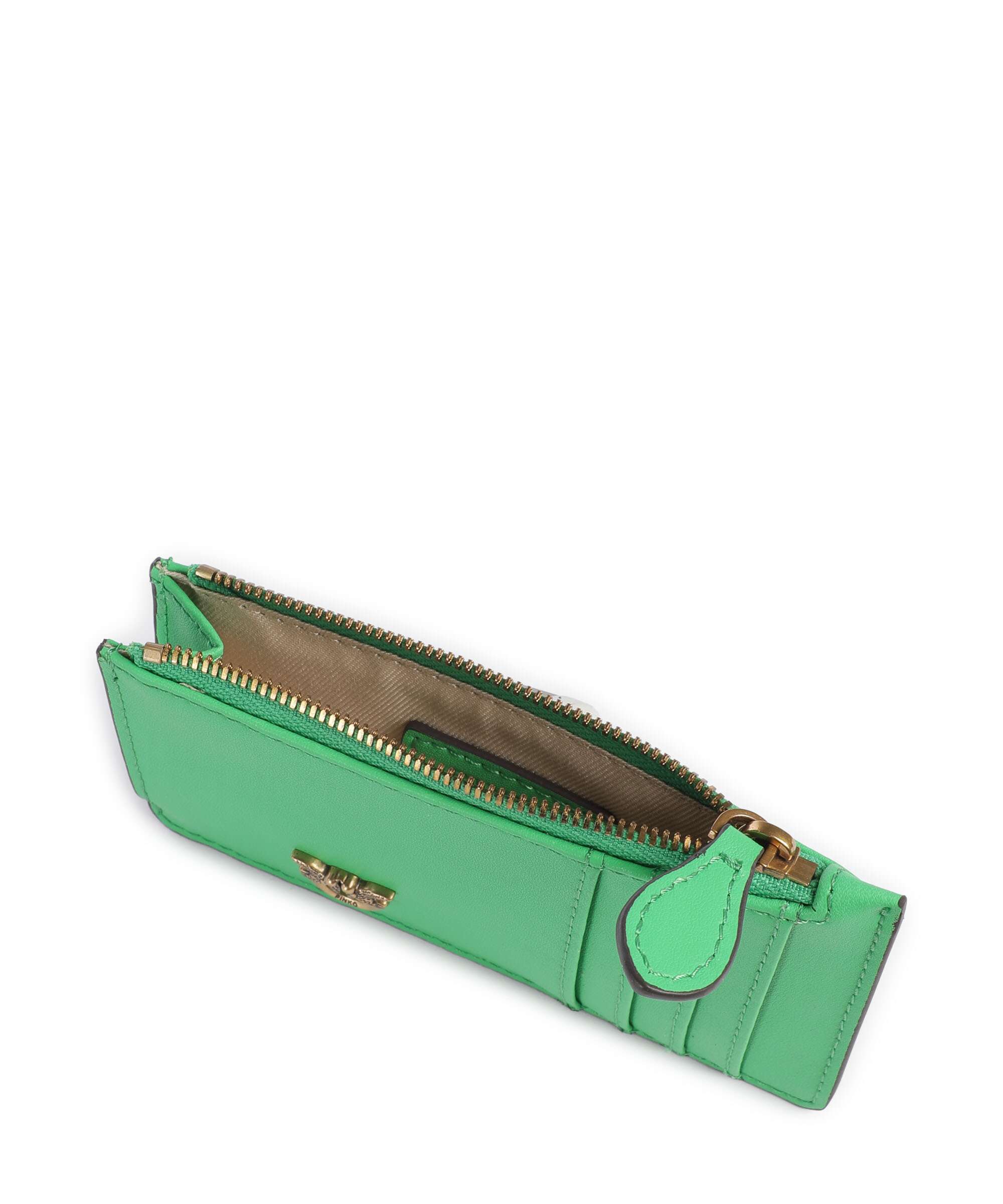Pinko Airone Credit card holder verde isola/antique gold