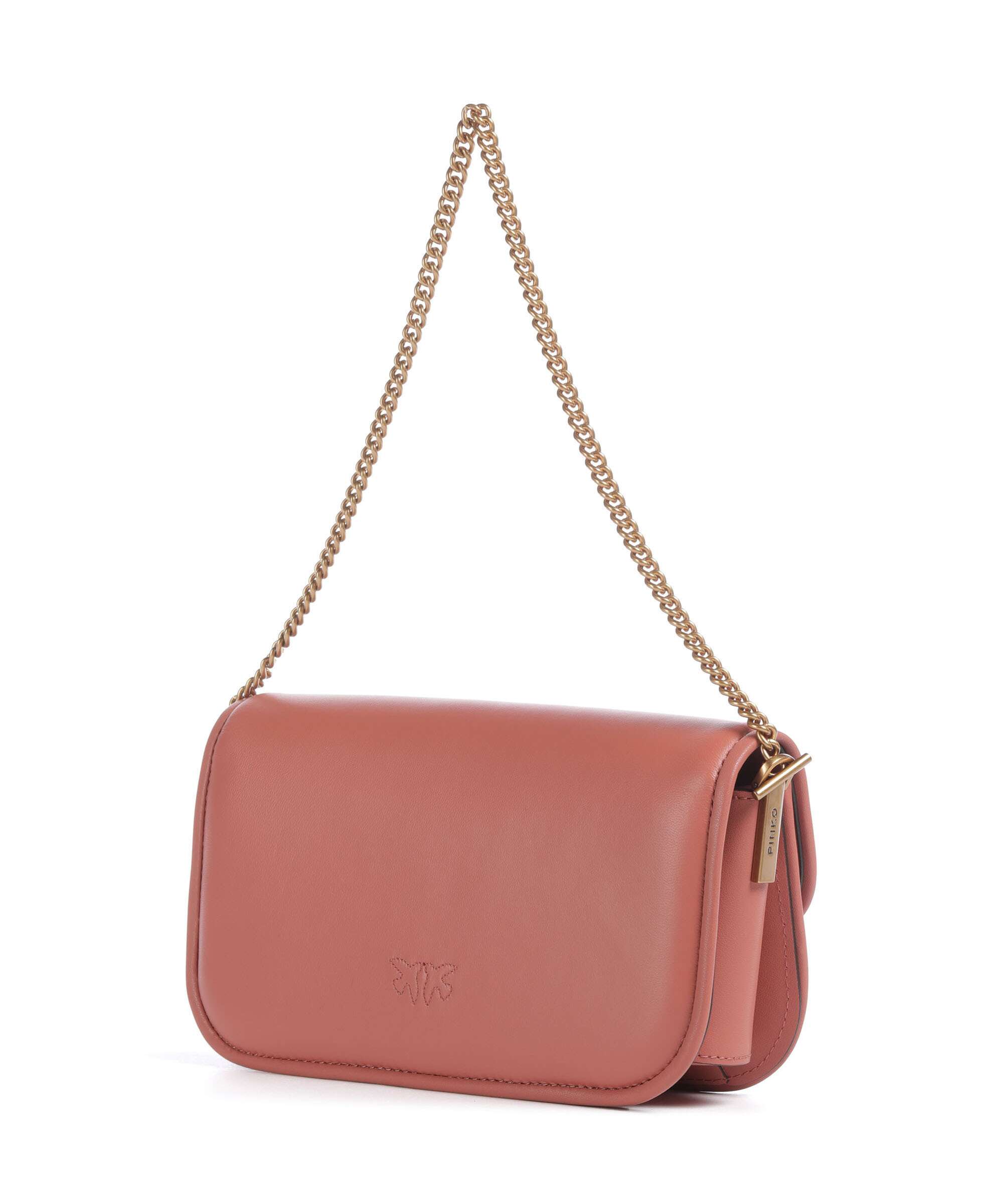 Pinko Love Box Horizontal Shoulder bag softly grained calfskin