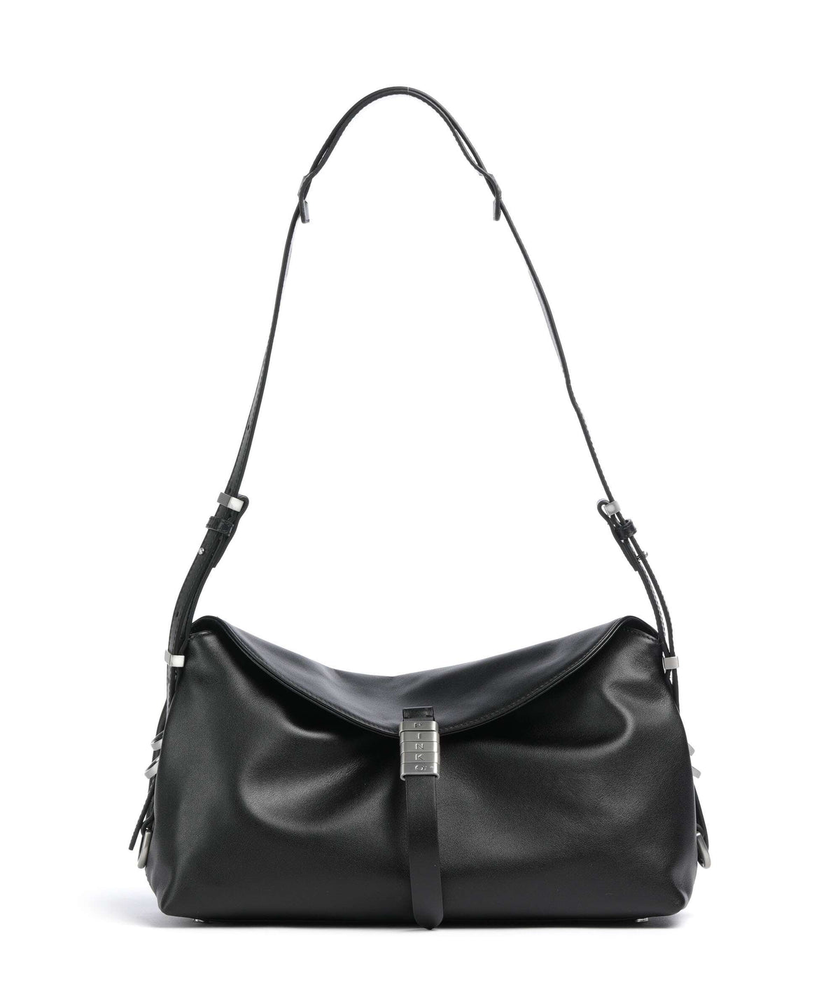 Pinko Saddle Shoulder bag nero limousine/matt silver