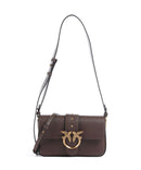 Pinko Love One Mini Slouchy Shoulder bag marrone castano/antique gold