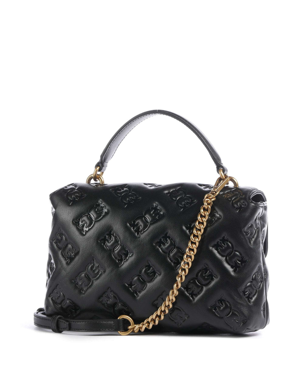 Pinko Love Lady Puff Mini Handbag nero/antique gold