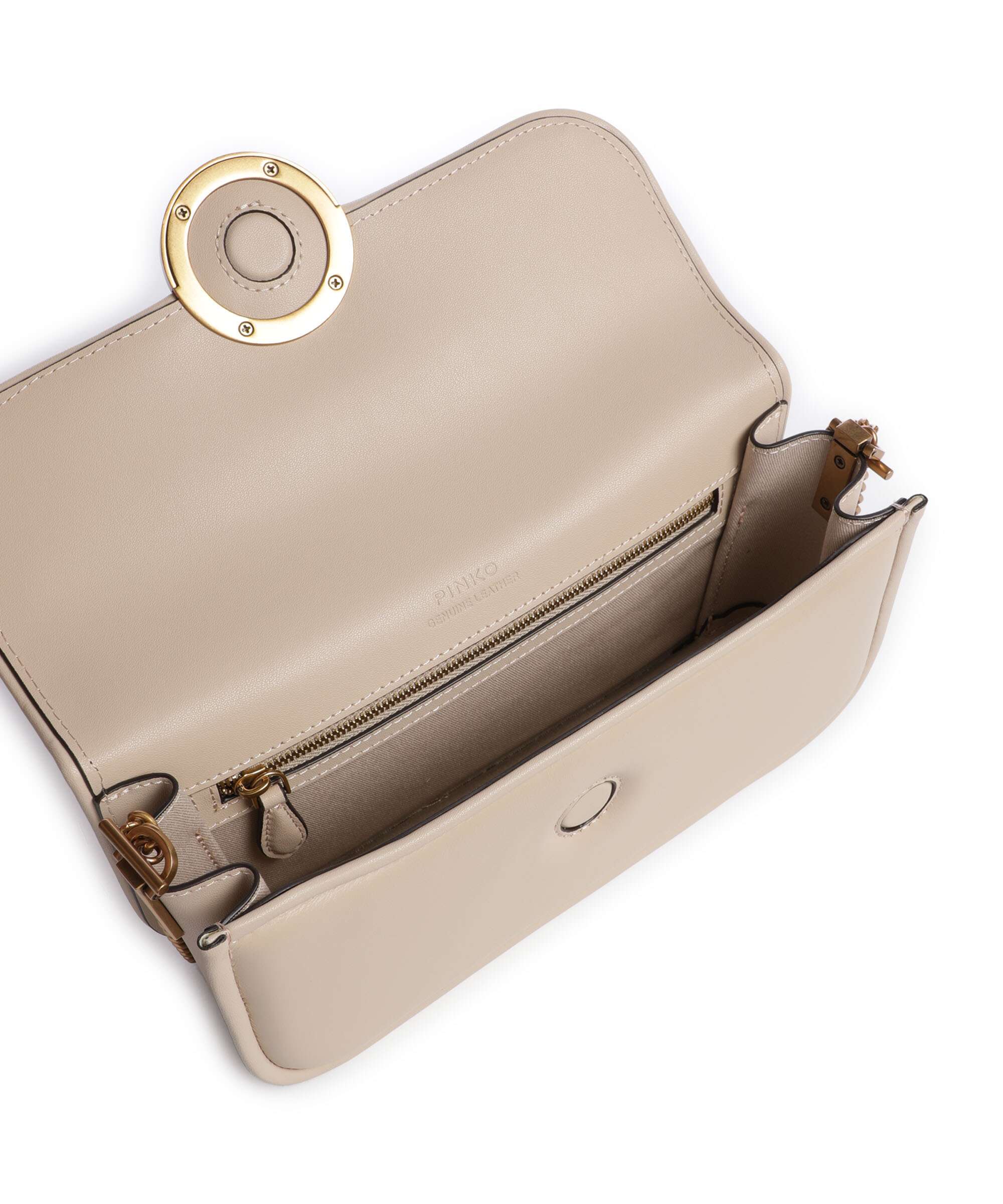 Pinko Love Box Horizontal Shoulder bag softly grained calfskin