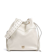 Pinko Secchiello Classic Bucket bag bianco seta/antique gold