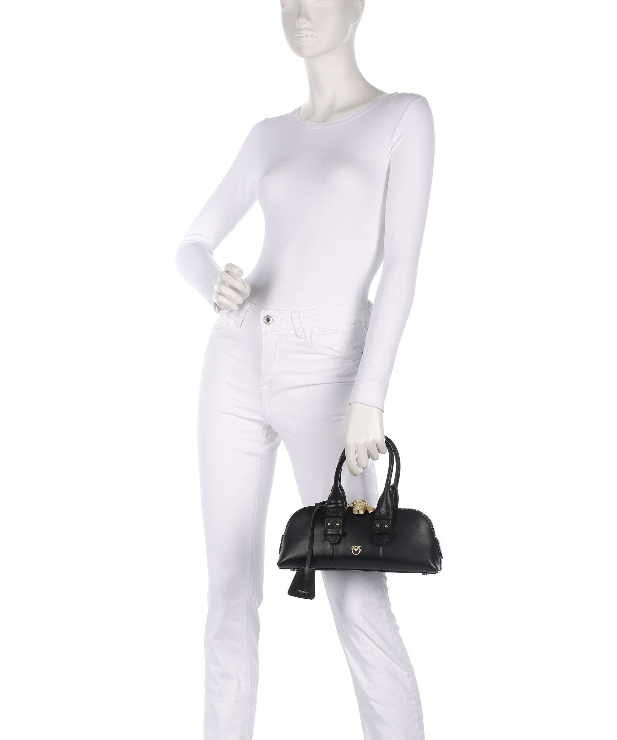 Pinko Bowling Horizontal Handbag nero limousine/matt gold