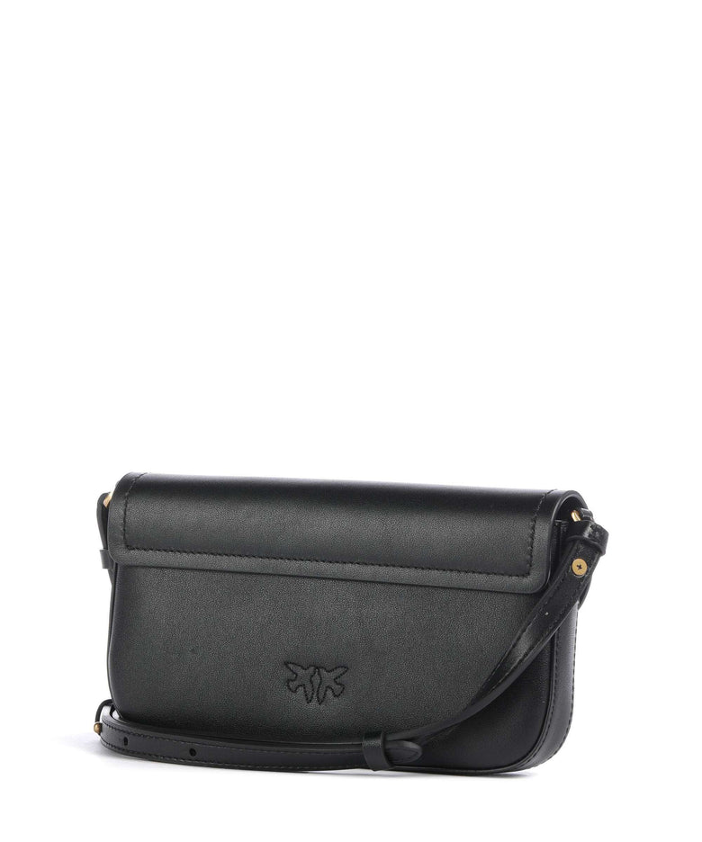 Pinko Saddle Flat Crossbody bag nero/antique gold