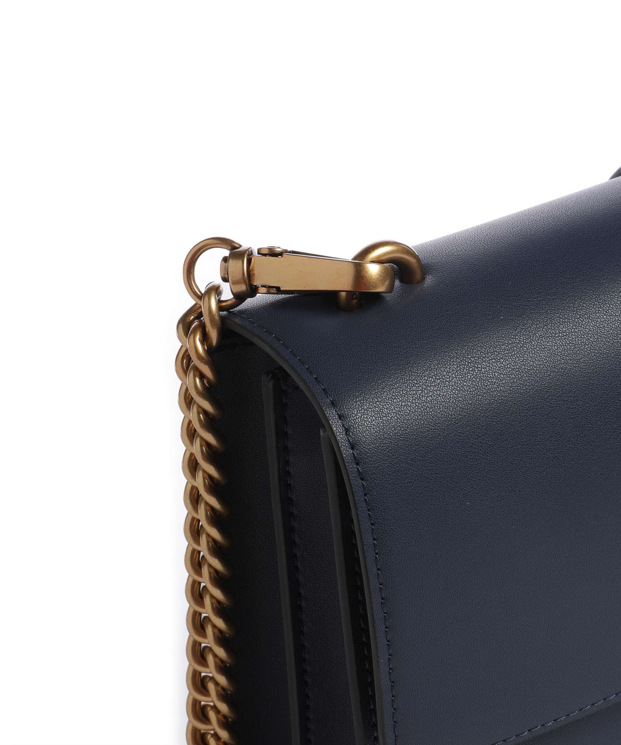 Pinko Love One Classic Crossbody bag blu indaco ombroso/antique gold