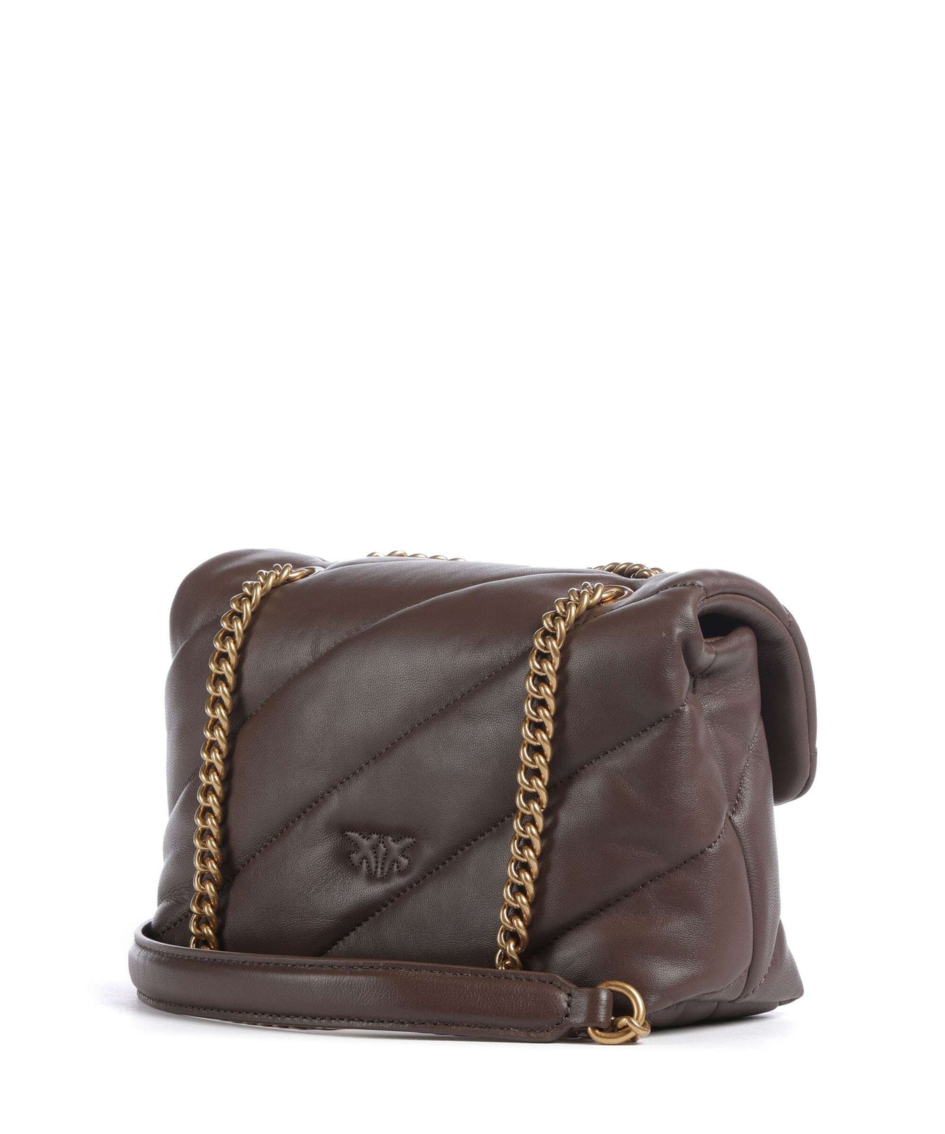 Pinko Love Puff Mini Shoulder bag marrone castano/antique gold