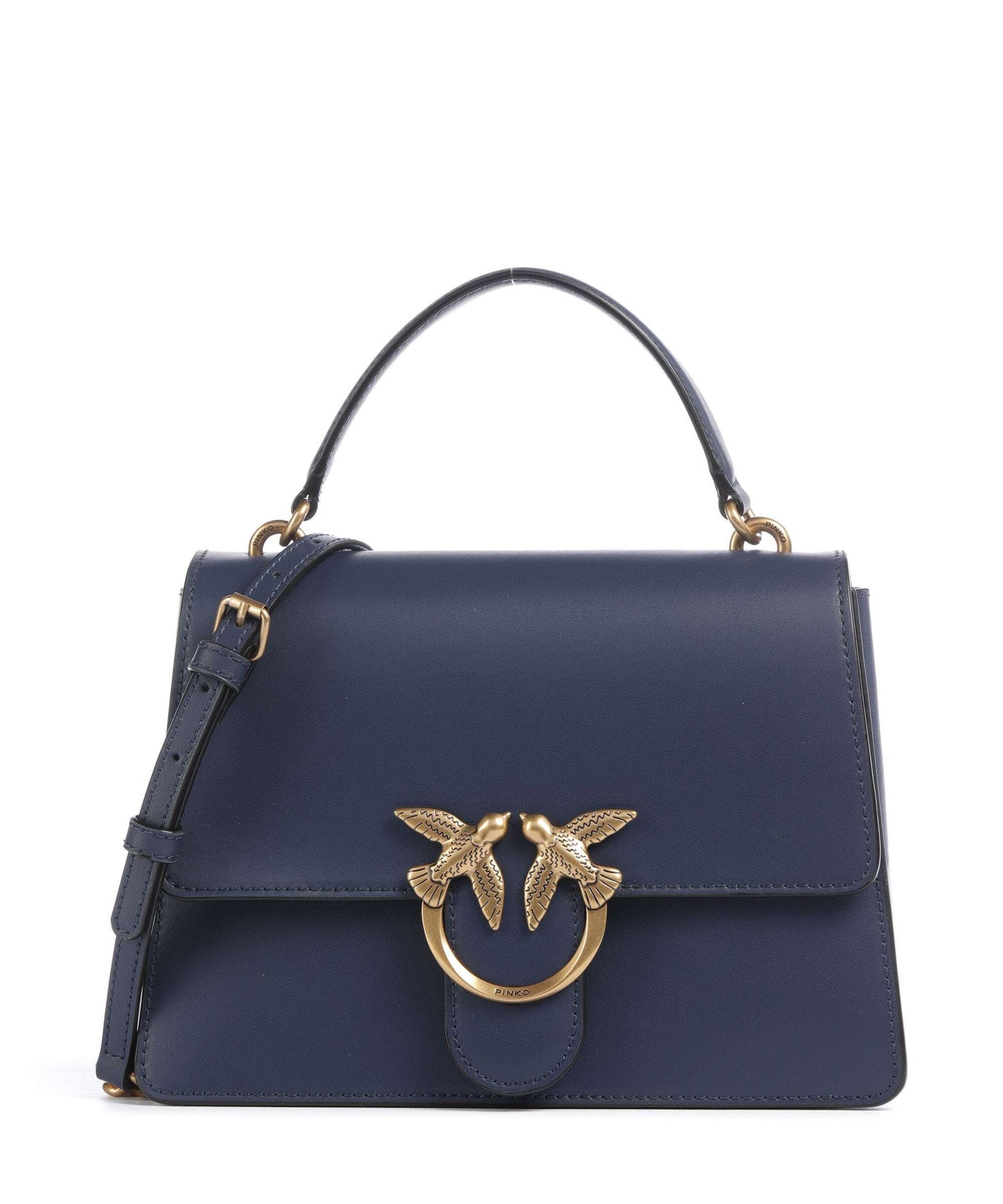 Pinko Love One Classic Handbag blu indaco ombroso/antique gold