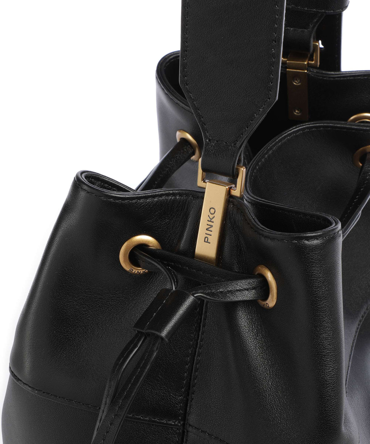 Pinko Secchiello Classic Bucket bag nero/antique gold