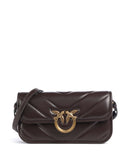 Pinko Love Box Baguette Shoulder bag rosso mogano/antique gold