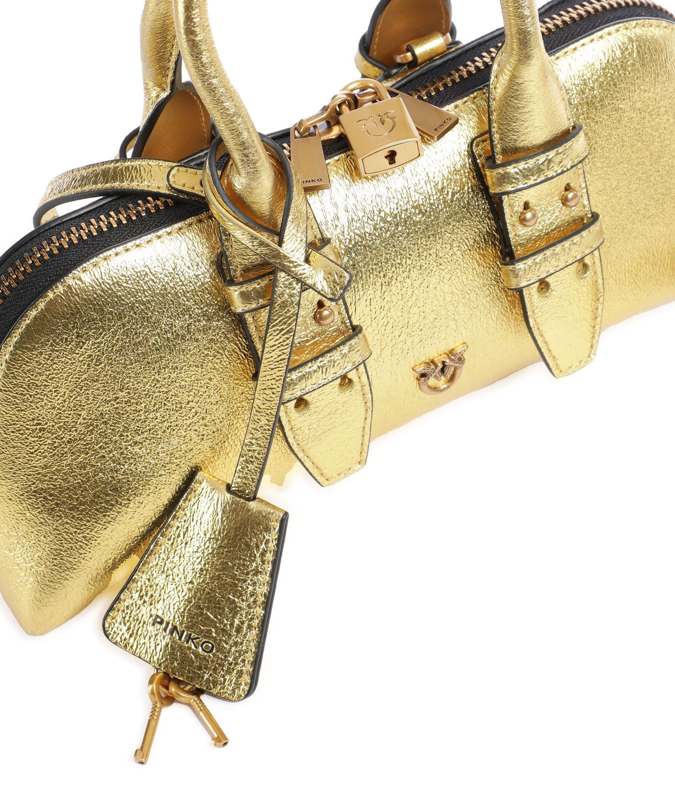 Pinko Bowling Horizontal Handbag oro/antique gold