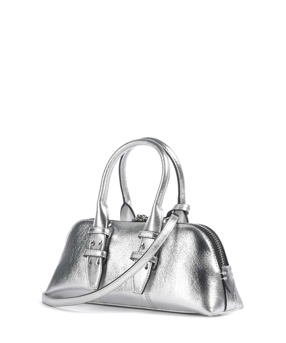 Pinko Bowling Horizontal Handbag argento/nickel lucido