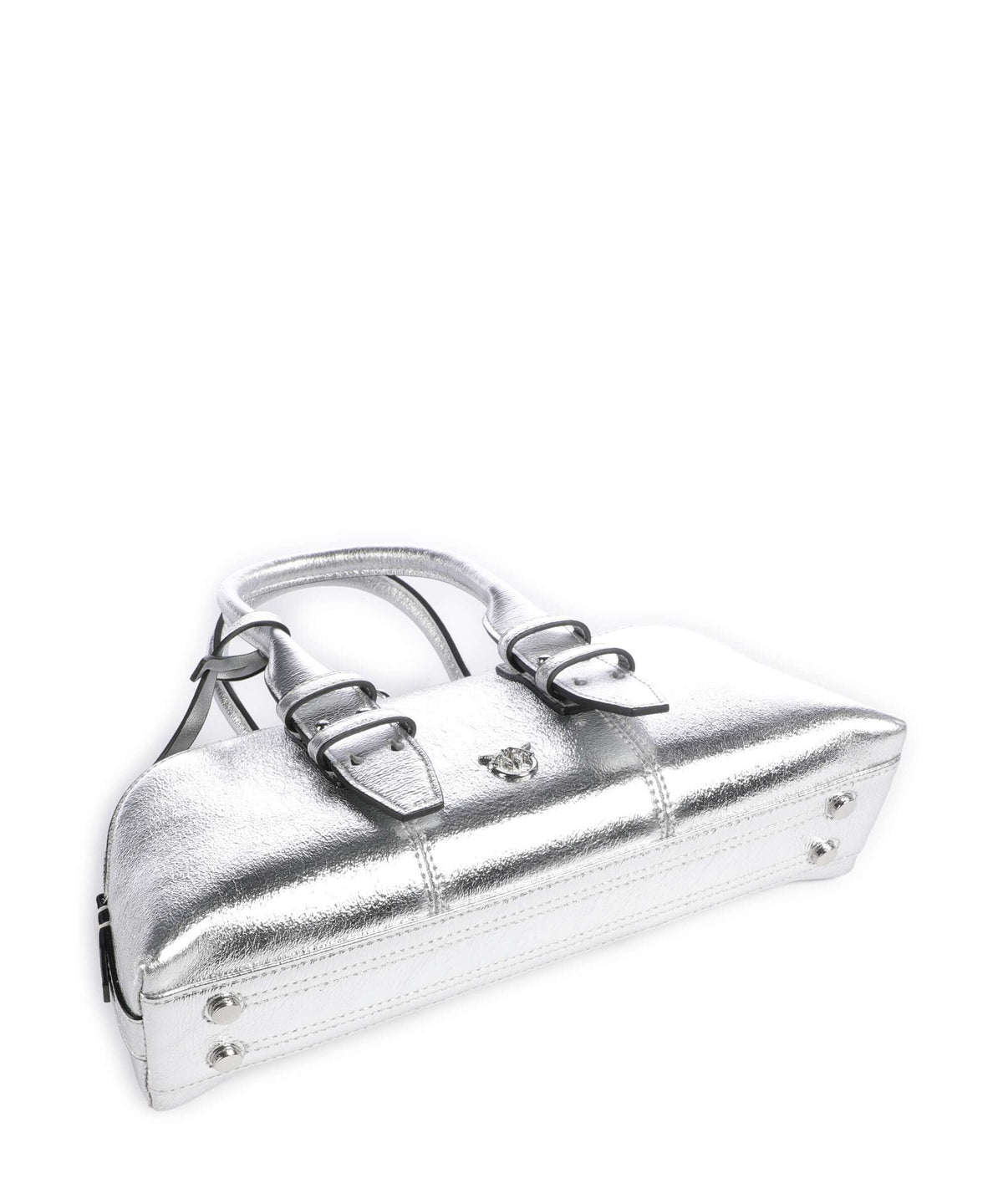 Pinko Bowling Baguette Handbag argento/nickel lucido