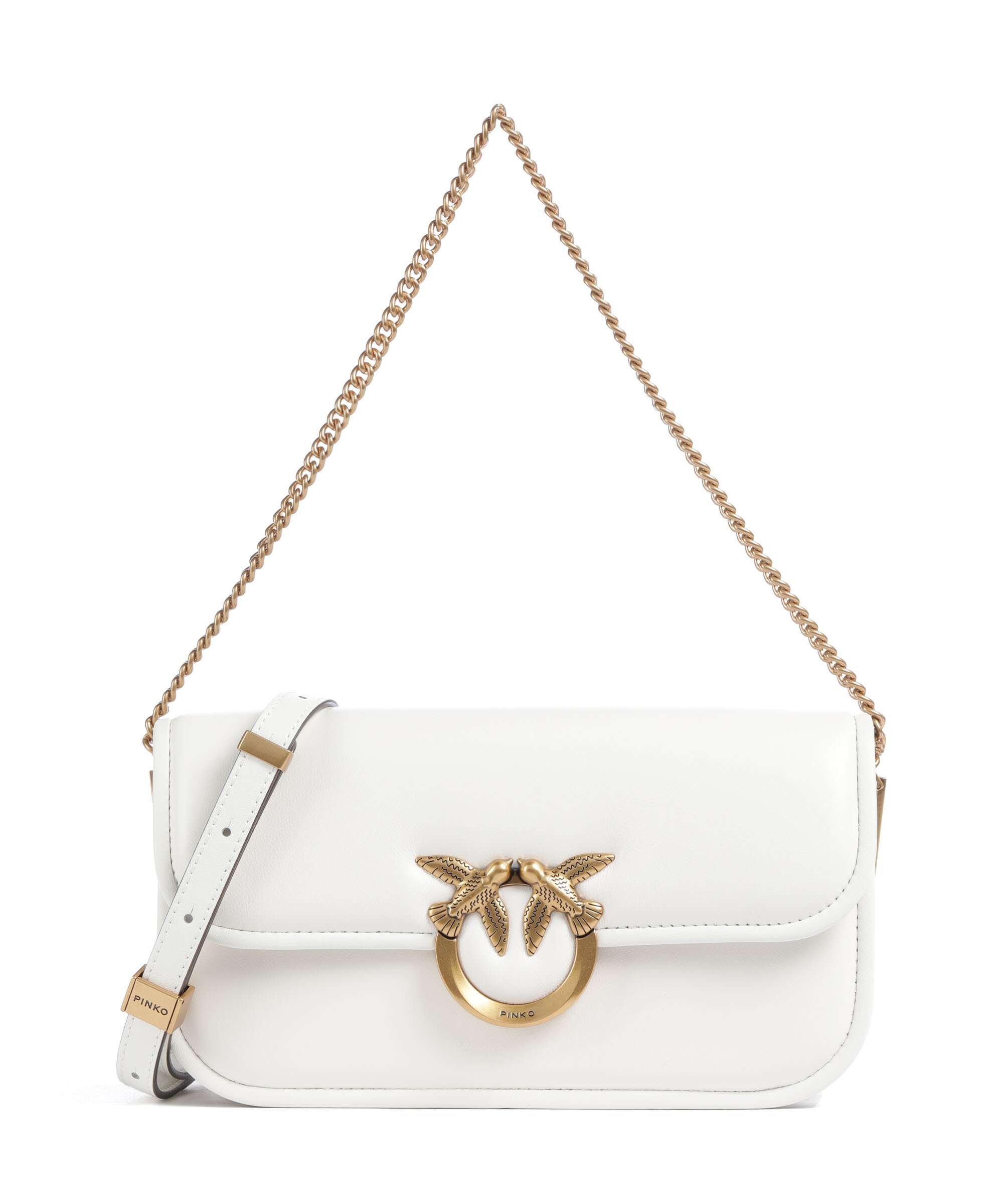 Pinko Love Box Horizontal Shoulder bag softly grained calfskin