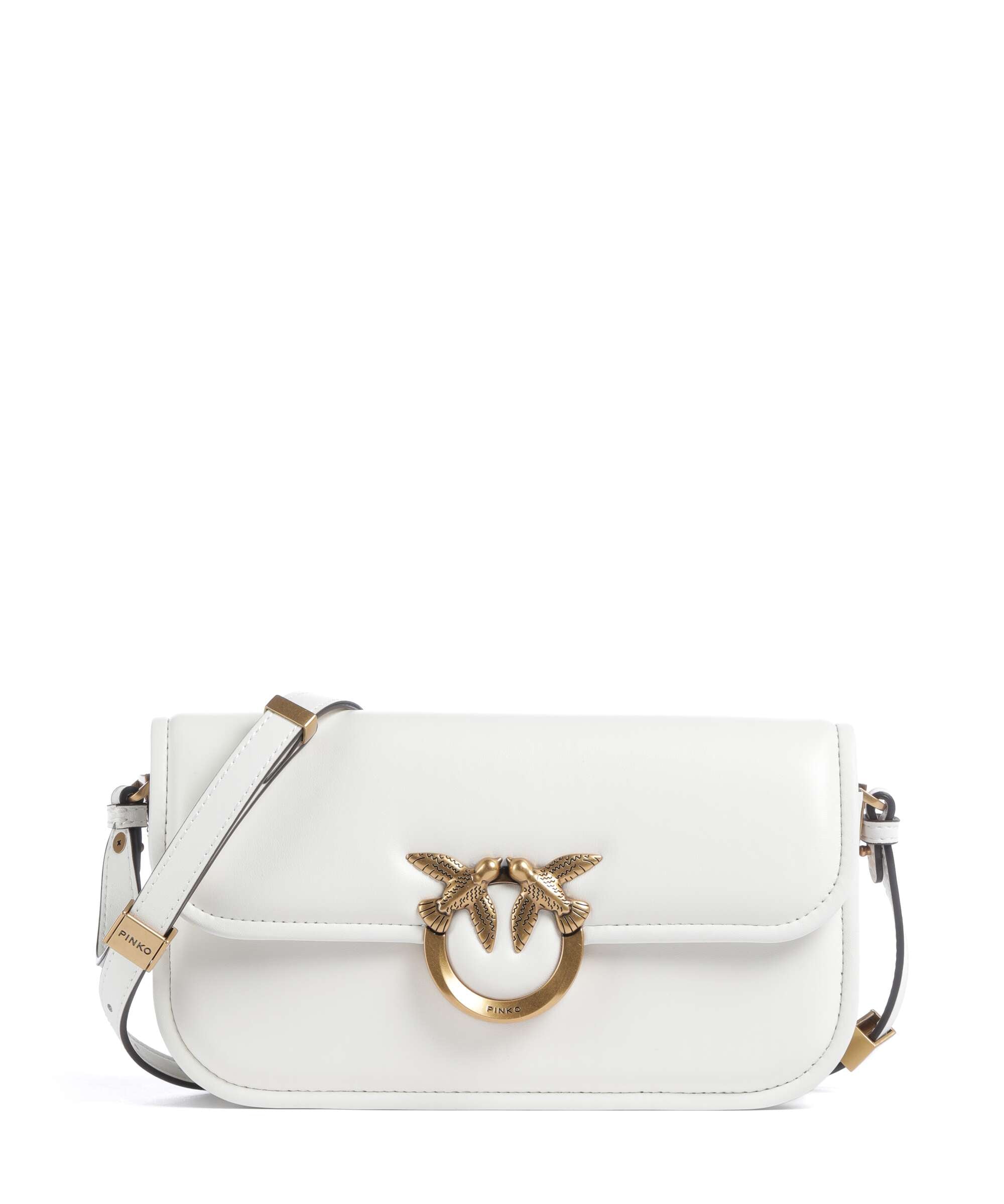 Pinko Love Box Horizontal Shoulder bag softly grained calfskin