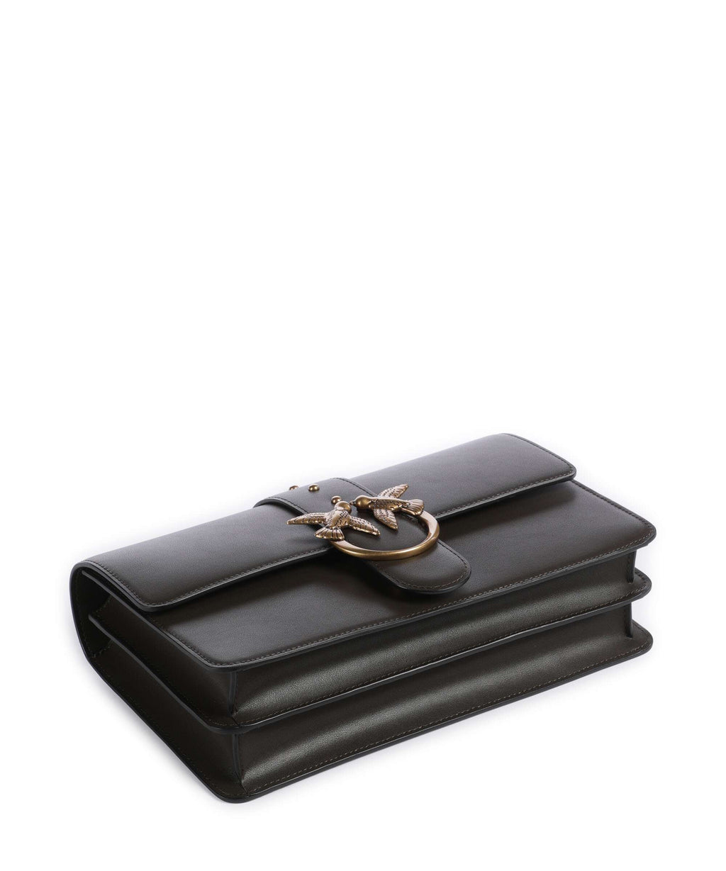 Pinko Love One Classic Crossbody bag verde fango/antique gold