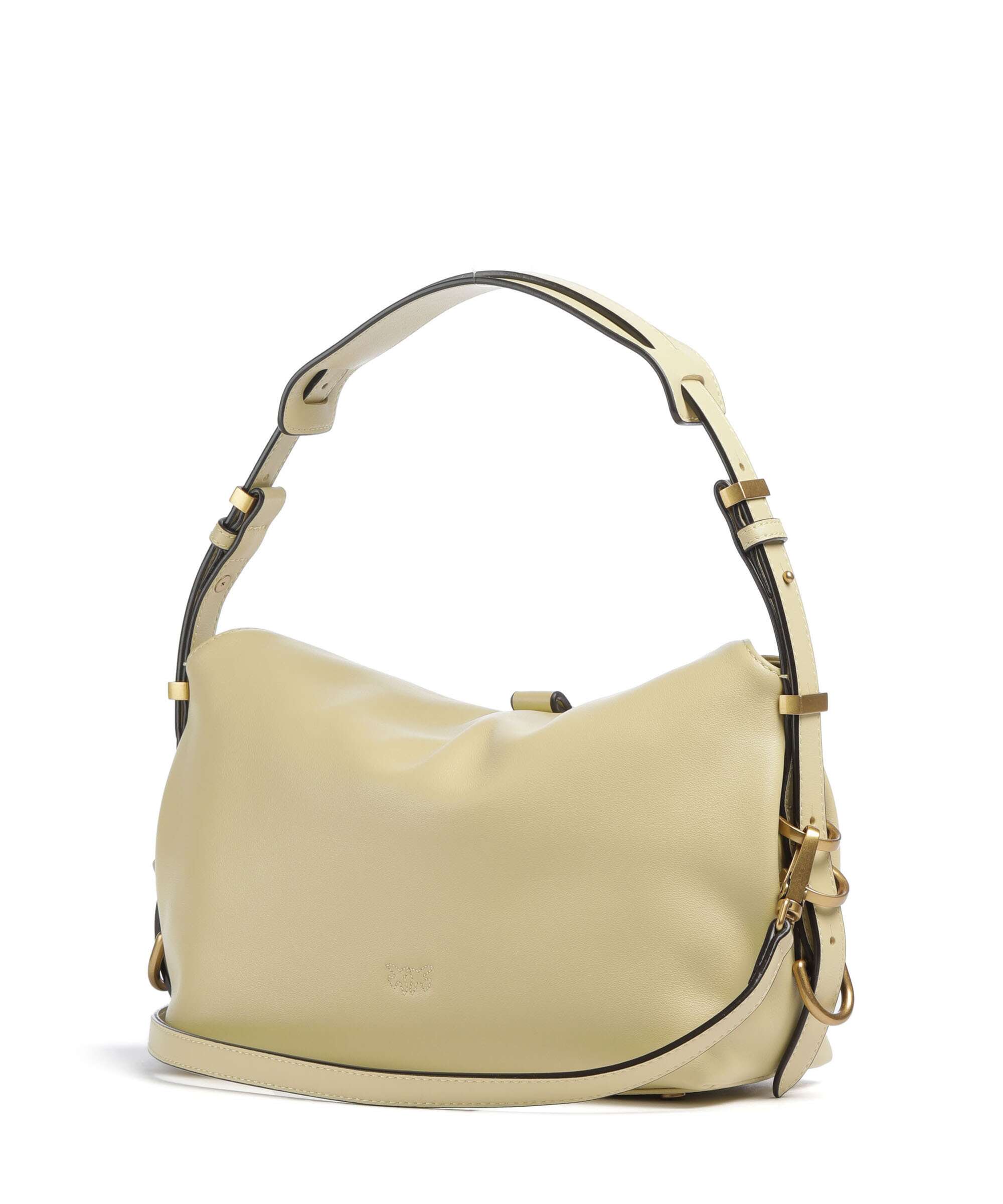 ピヨスケ Pinko Saddle Horizontal Mini Shoulder bag softly grained calfskin