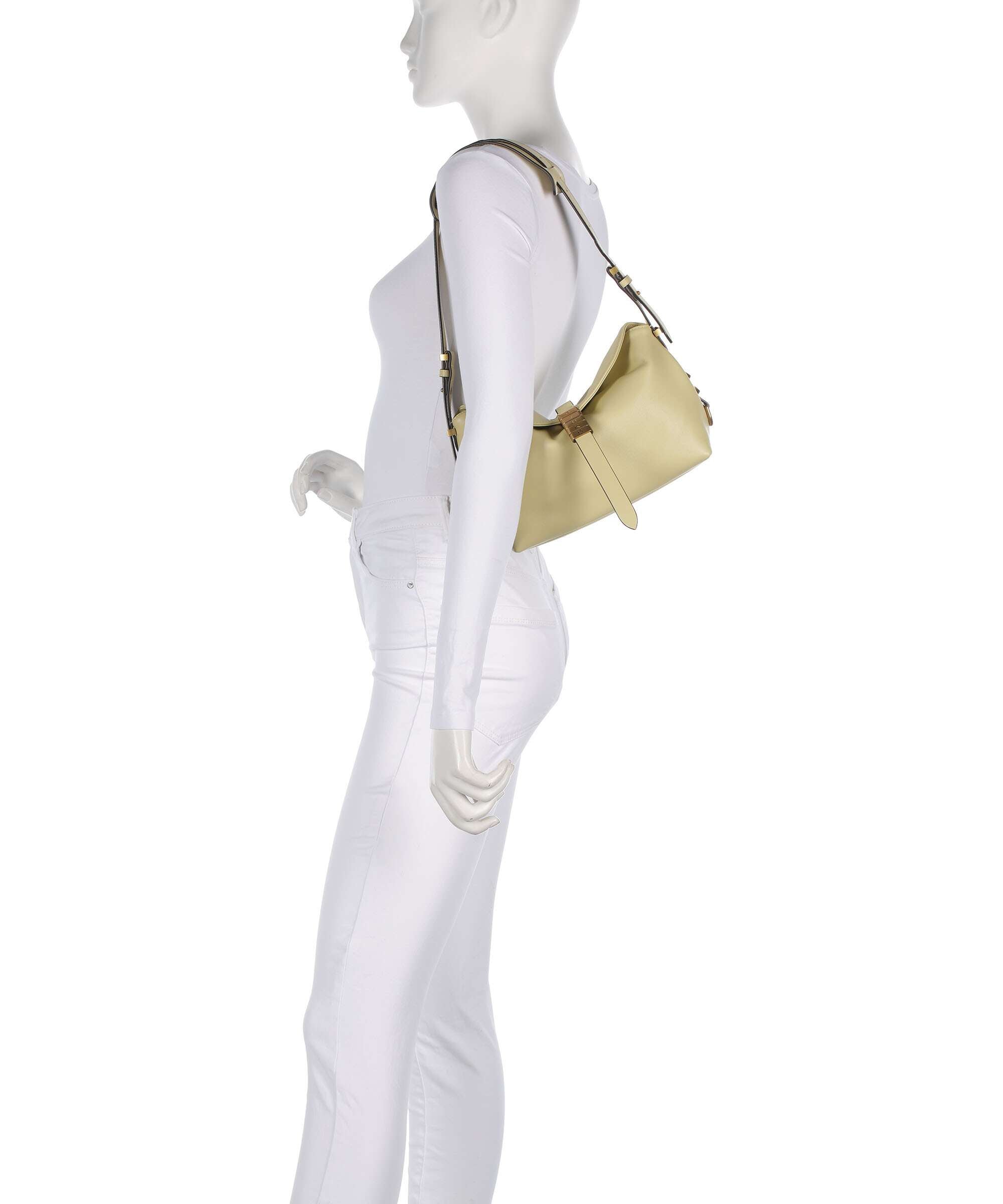 Pinko Saddle Horizontal Mini Shoulder bag softly grained calfskin