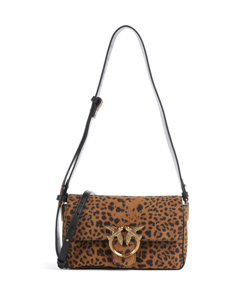 Pinko Love One Mini Slouchy Shoulder bag brown