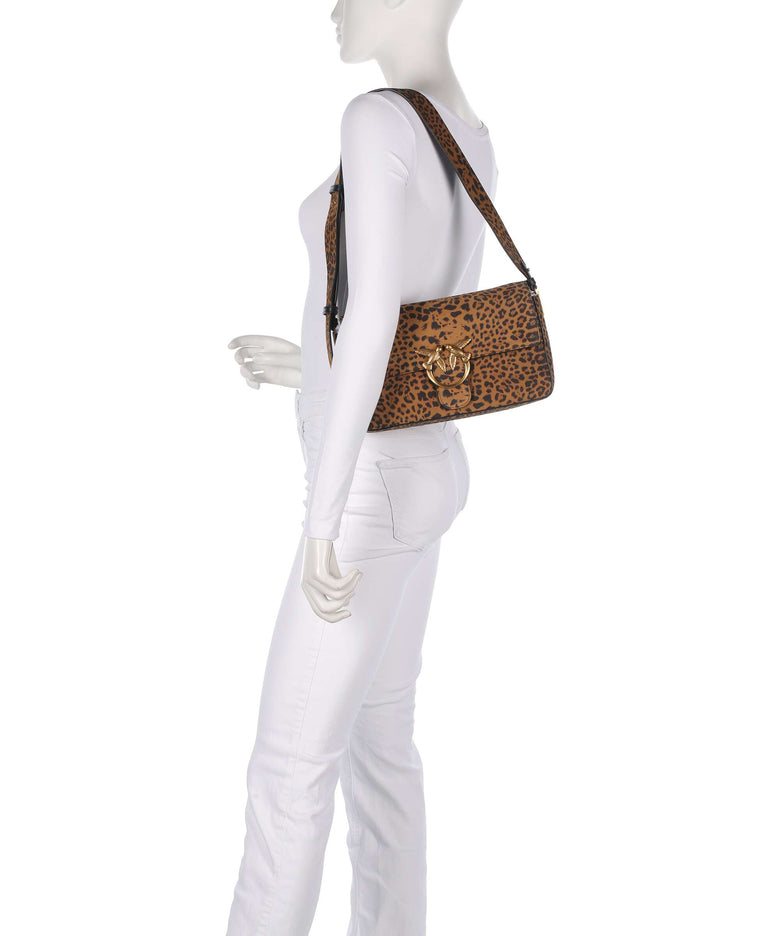 Pinko Love One Classic Slouchy Shoulder bag brown