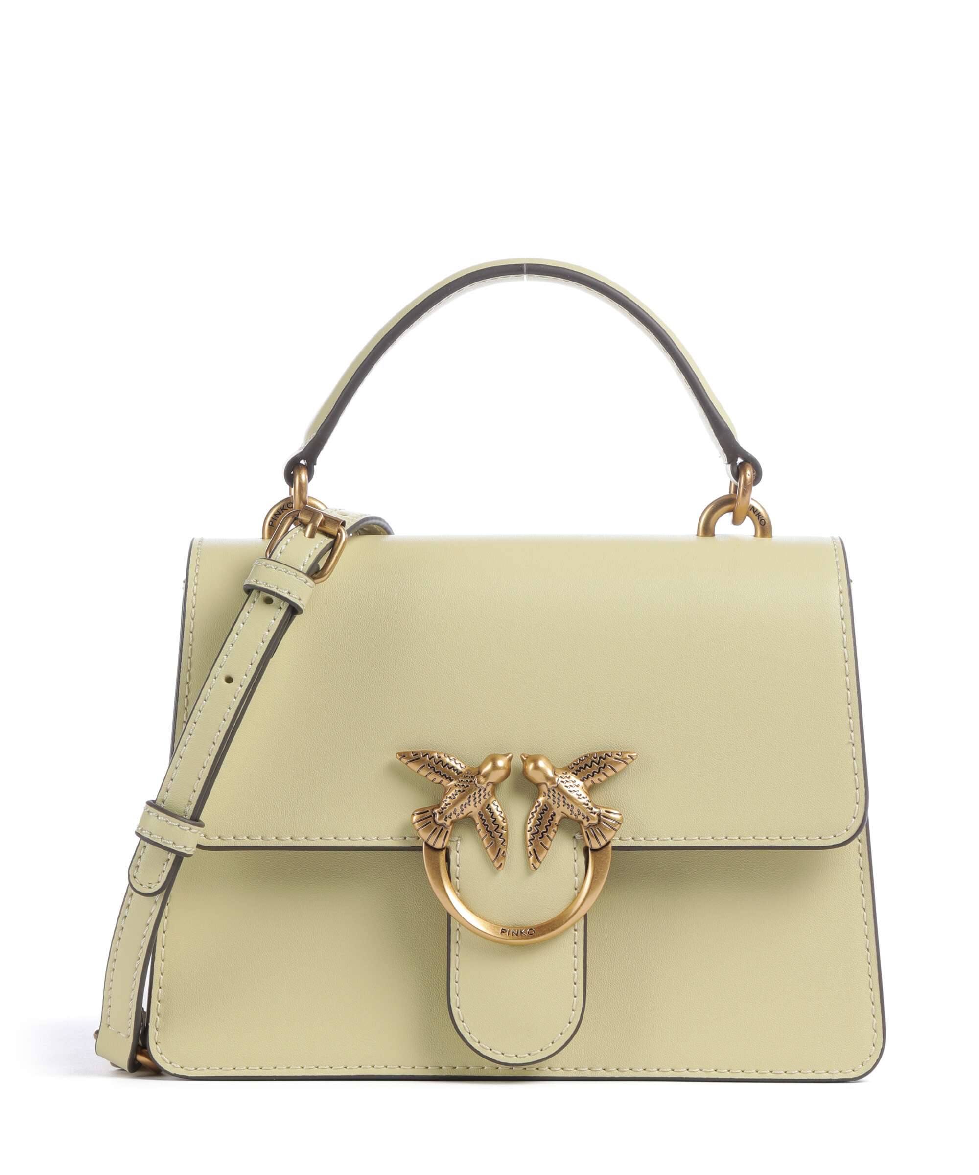 Pinko Love One Mini Handbag giallo vaniglia/antique gold