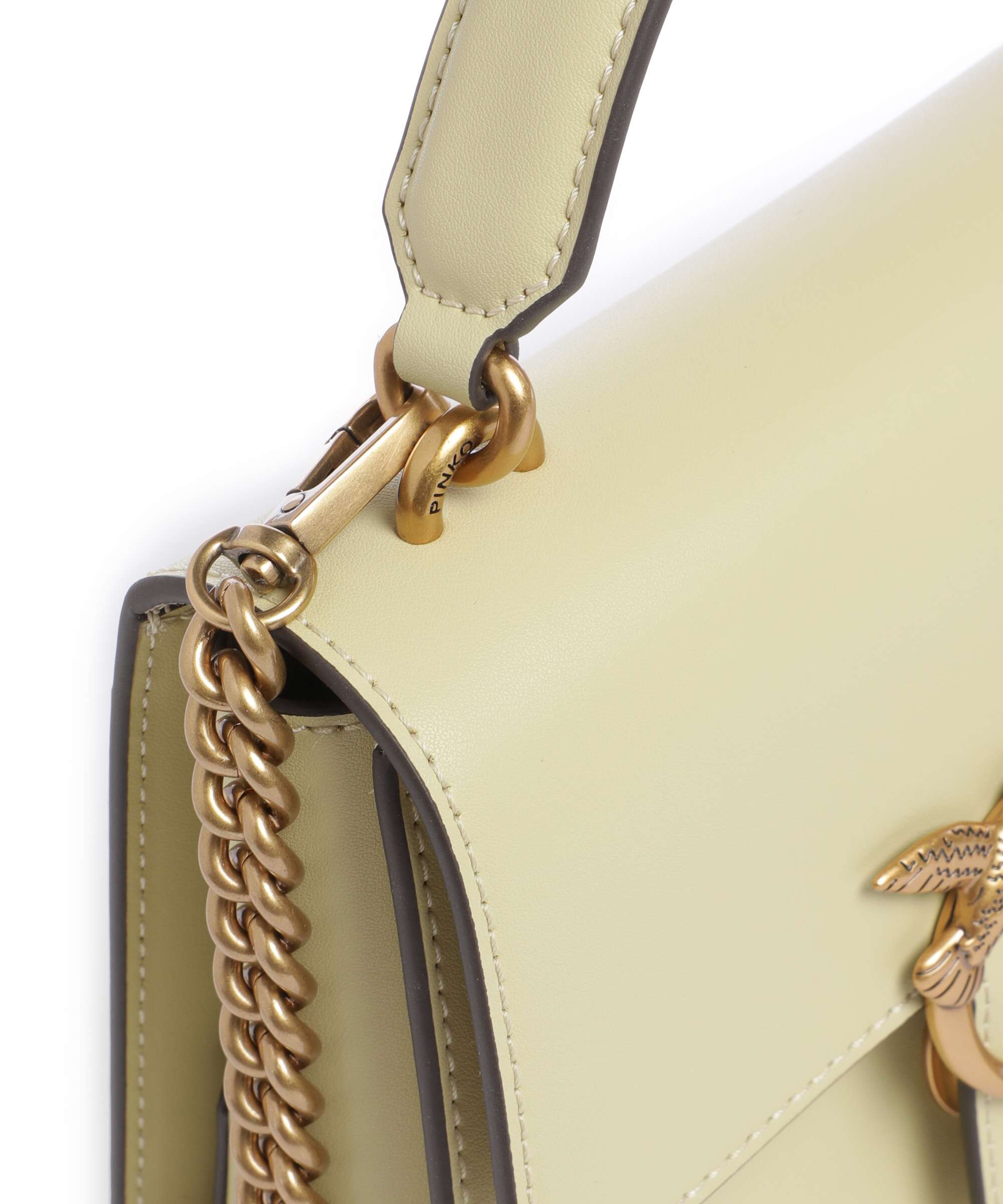 Pinko Love One Mini Handbag giallo vaniglia/antique gold