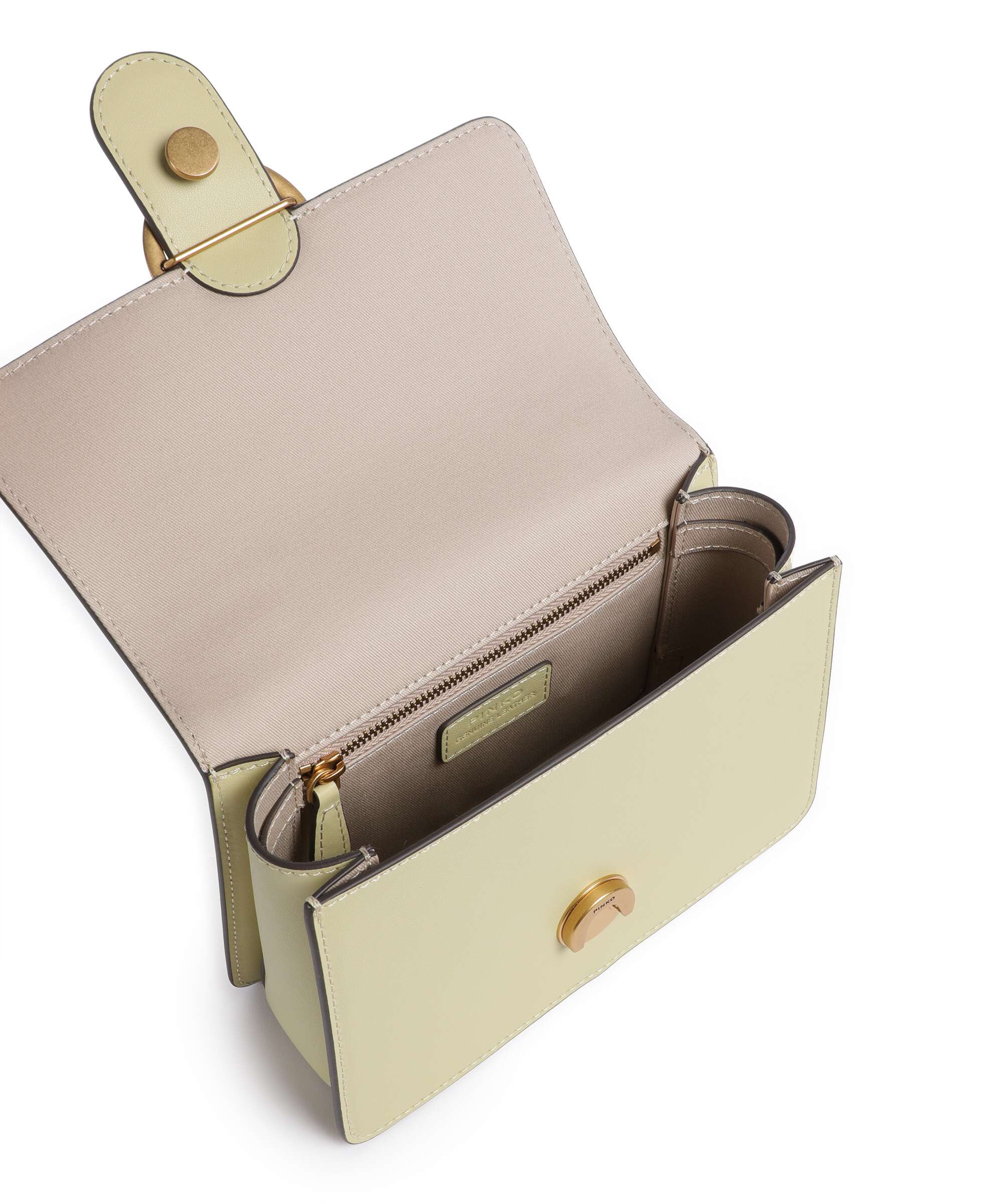 Pinko Love One Mini Handbag giallo vaniglia/antique gold